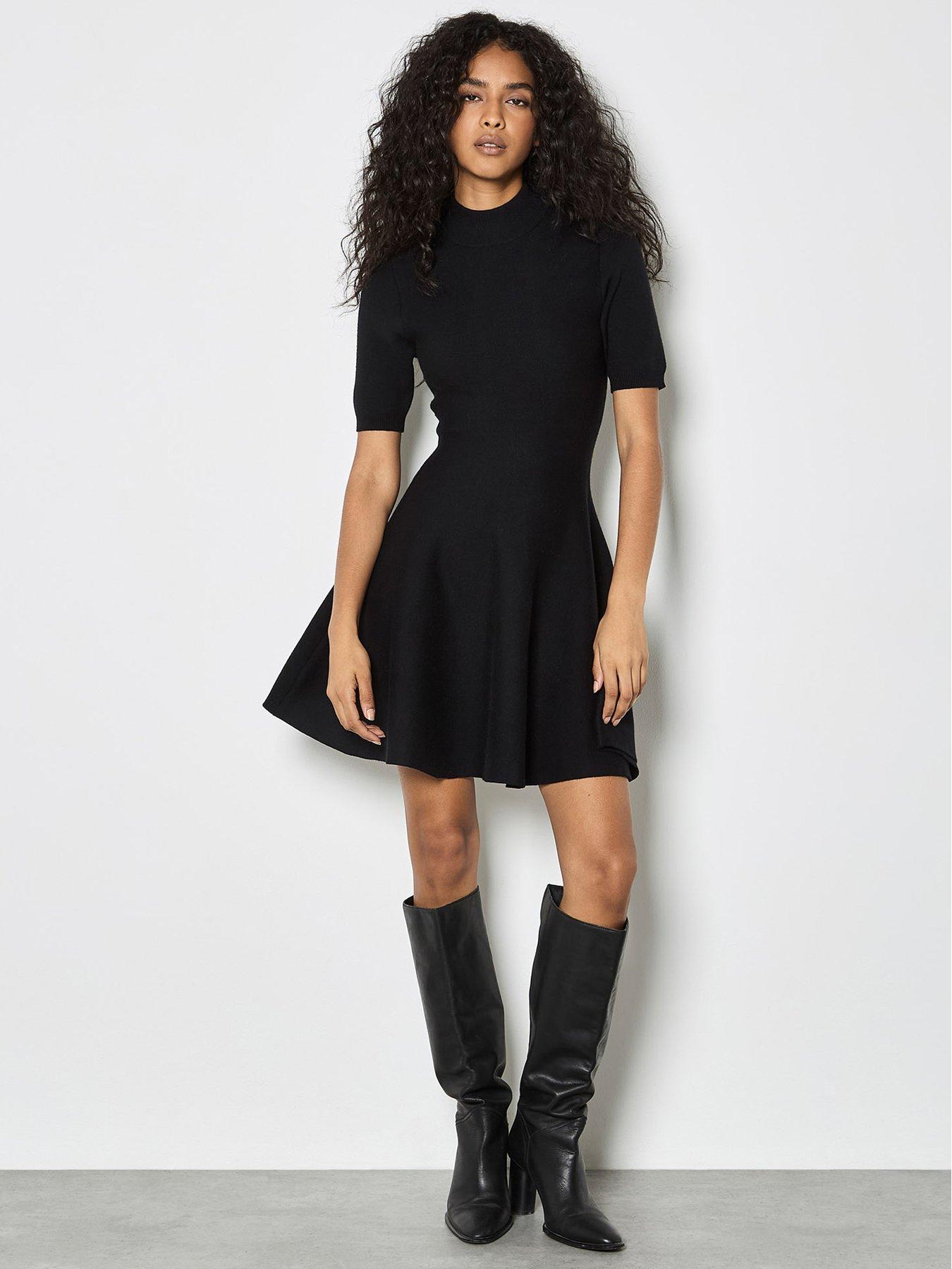 Image 3 of 4 of Apricot Apricot Fit &amp; Flare Dress