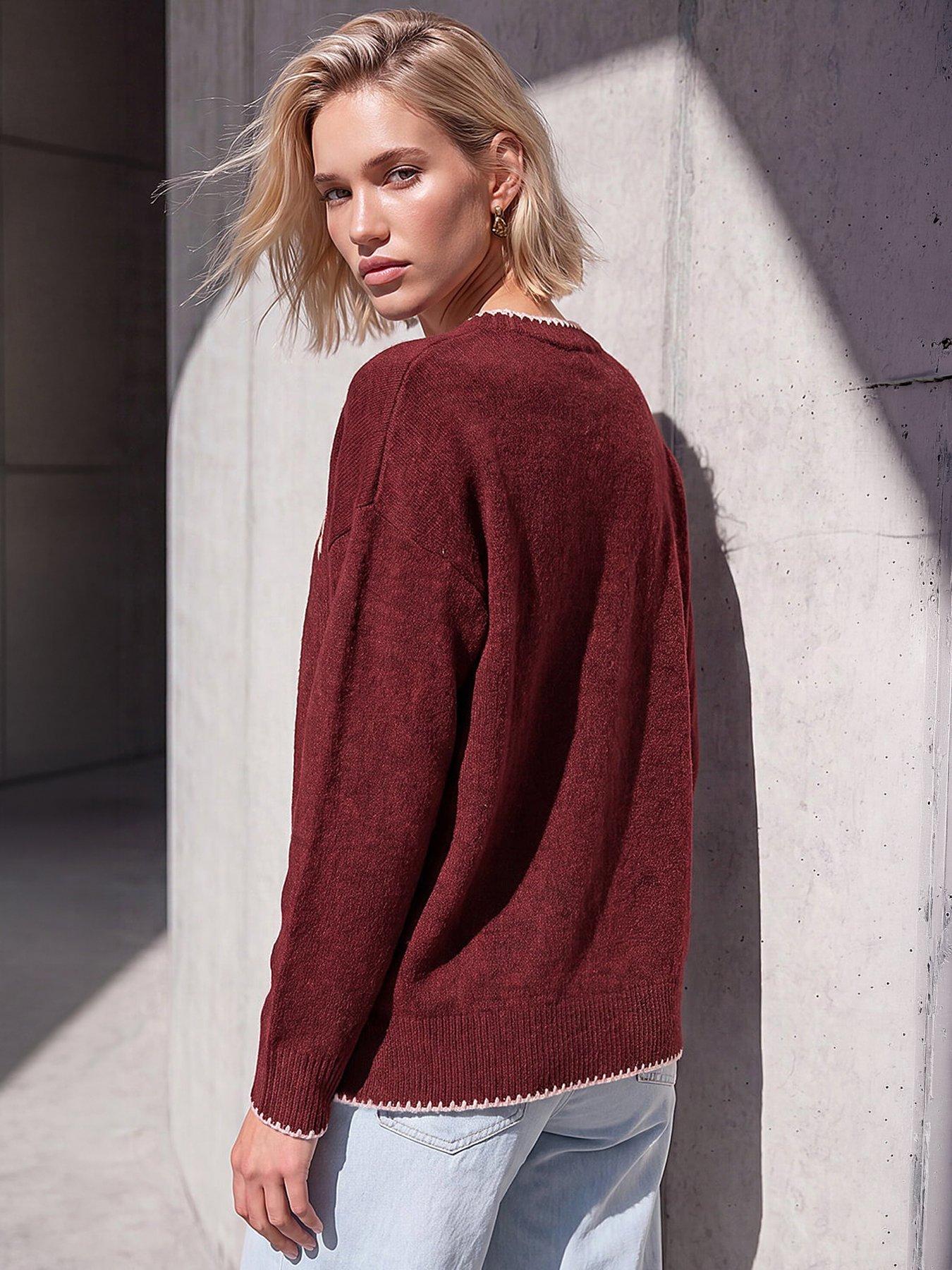 Image 3 of 4 of Roman Sunday Slogan Knit Jumper