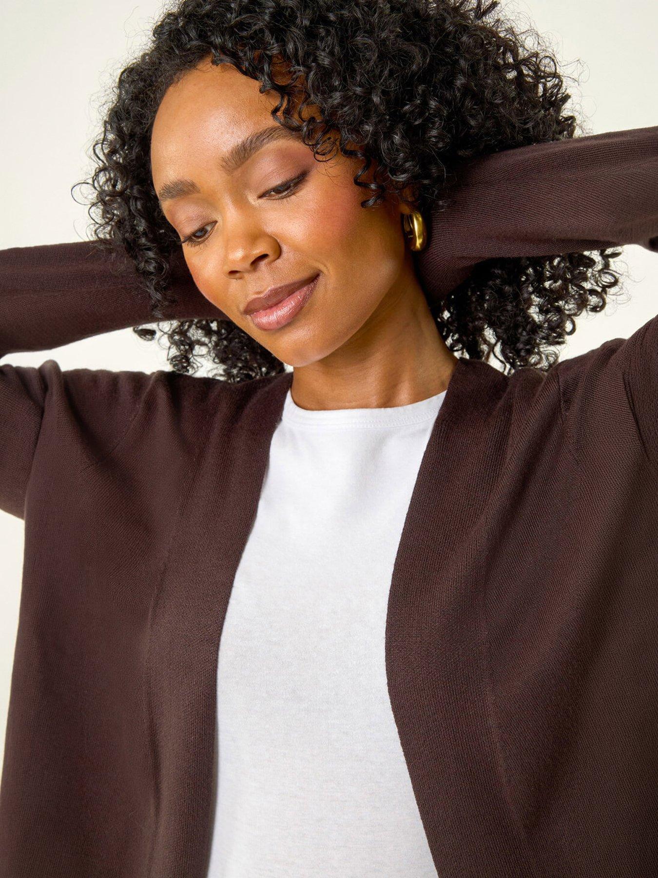 Roman Petite Plain Stretch Cardigan