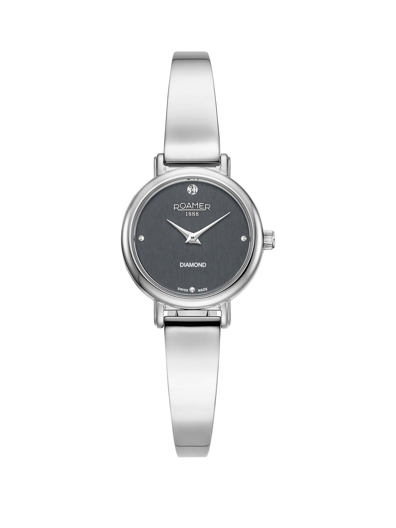 Roamer of Switzerland Elegance Diamond Round Steel Black