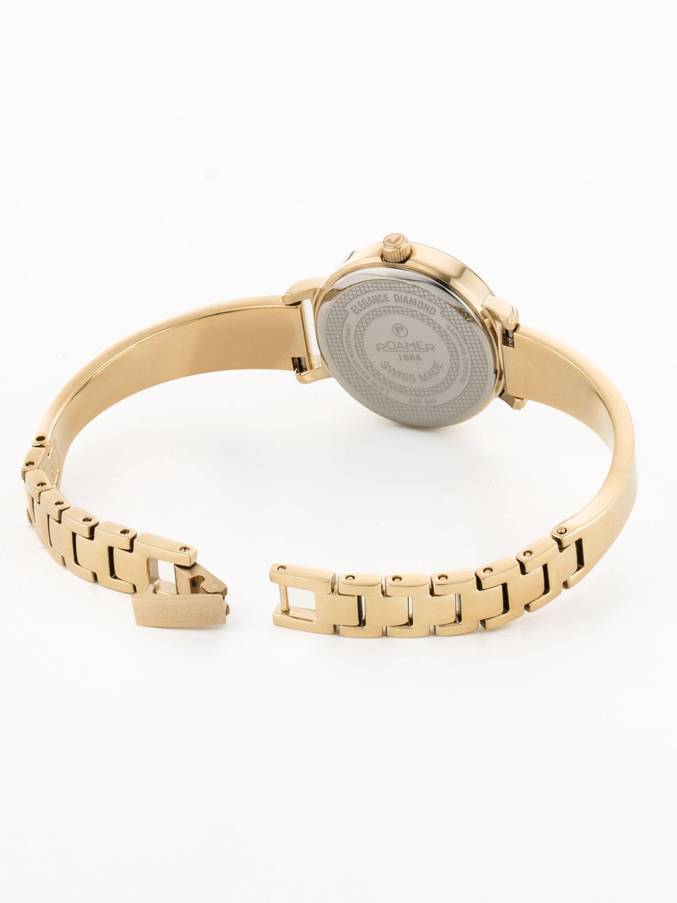 Image 2 of 4 of Roamer of Switzerland Elegance Diamond Round Gold Watch