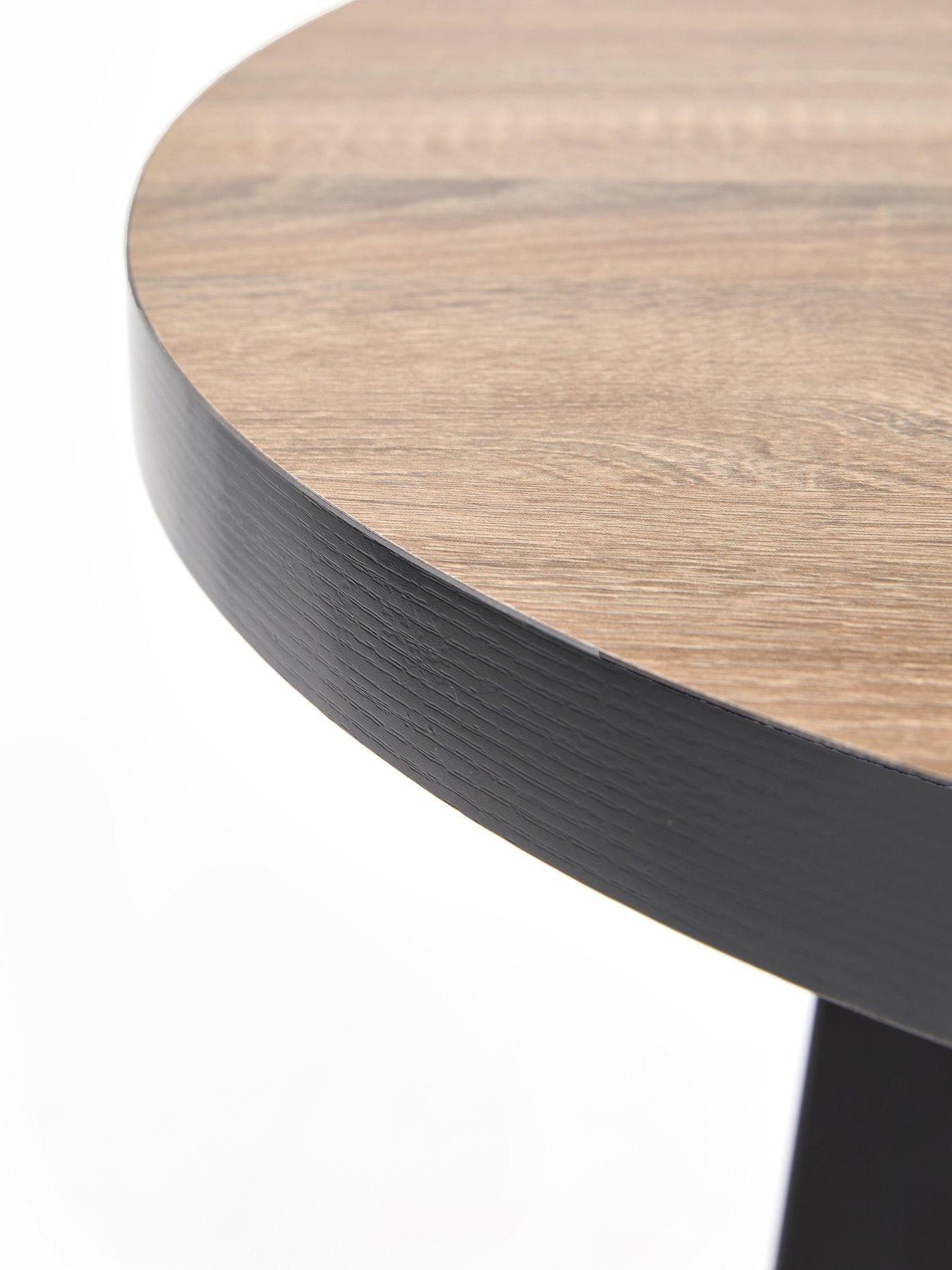 Image 4 of 7 of The Very Collection Oslo 70cm High Bar Table &amp; 2 Dahlia Velvet Bar Stools - FSC&reg; Certified
