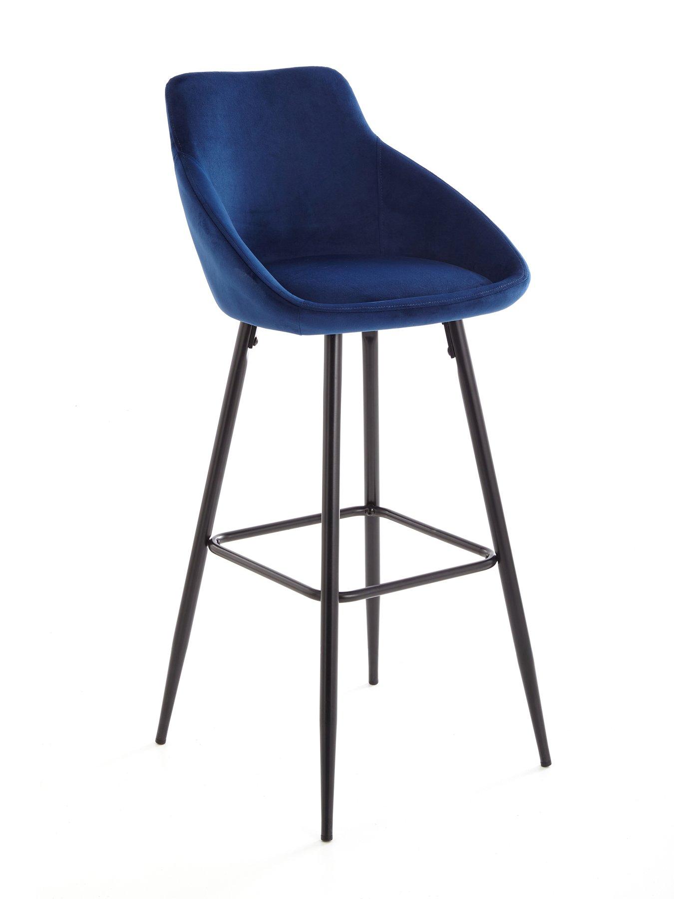 Image 7 of 7 of The Very Collection Oslo 70cm High Bar Table &amp; 2 Dahlia Velvet Bar Stools - FSC&reg; Certified