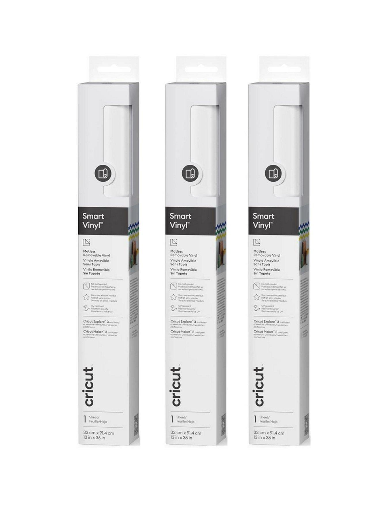 Cricut Smart Vinyl Removable (33x91cm) White 3-pack Bundle