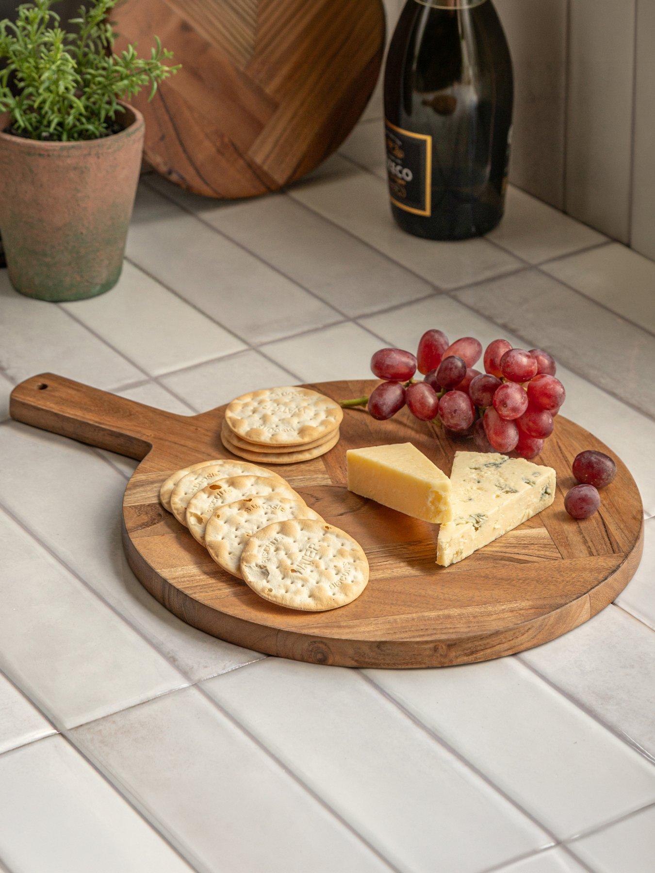 Gallery Direct Acacia Wood Wooden Serving Board 290x395x15mm