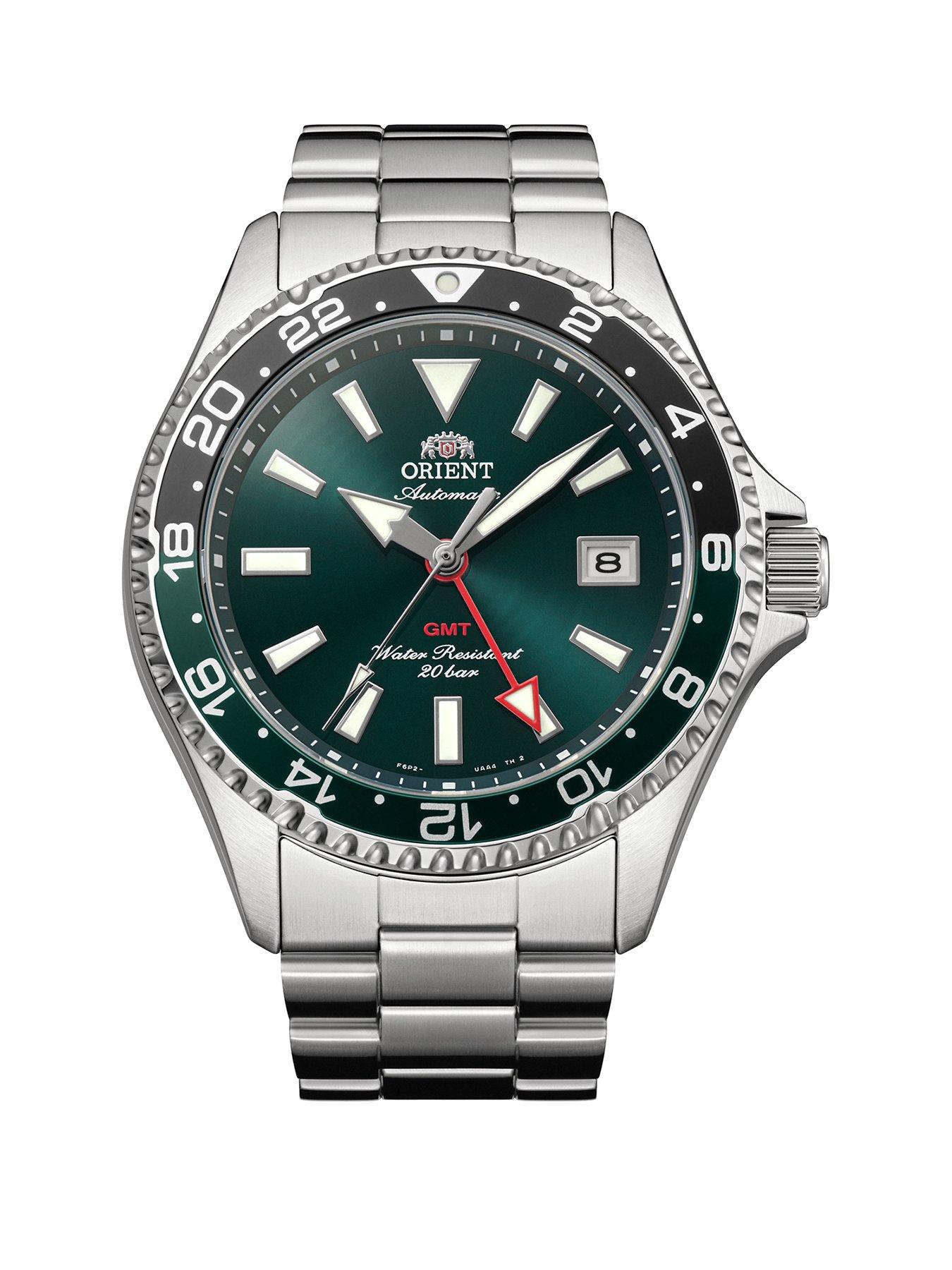 Orient Mako GMT Green Steel