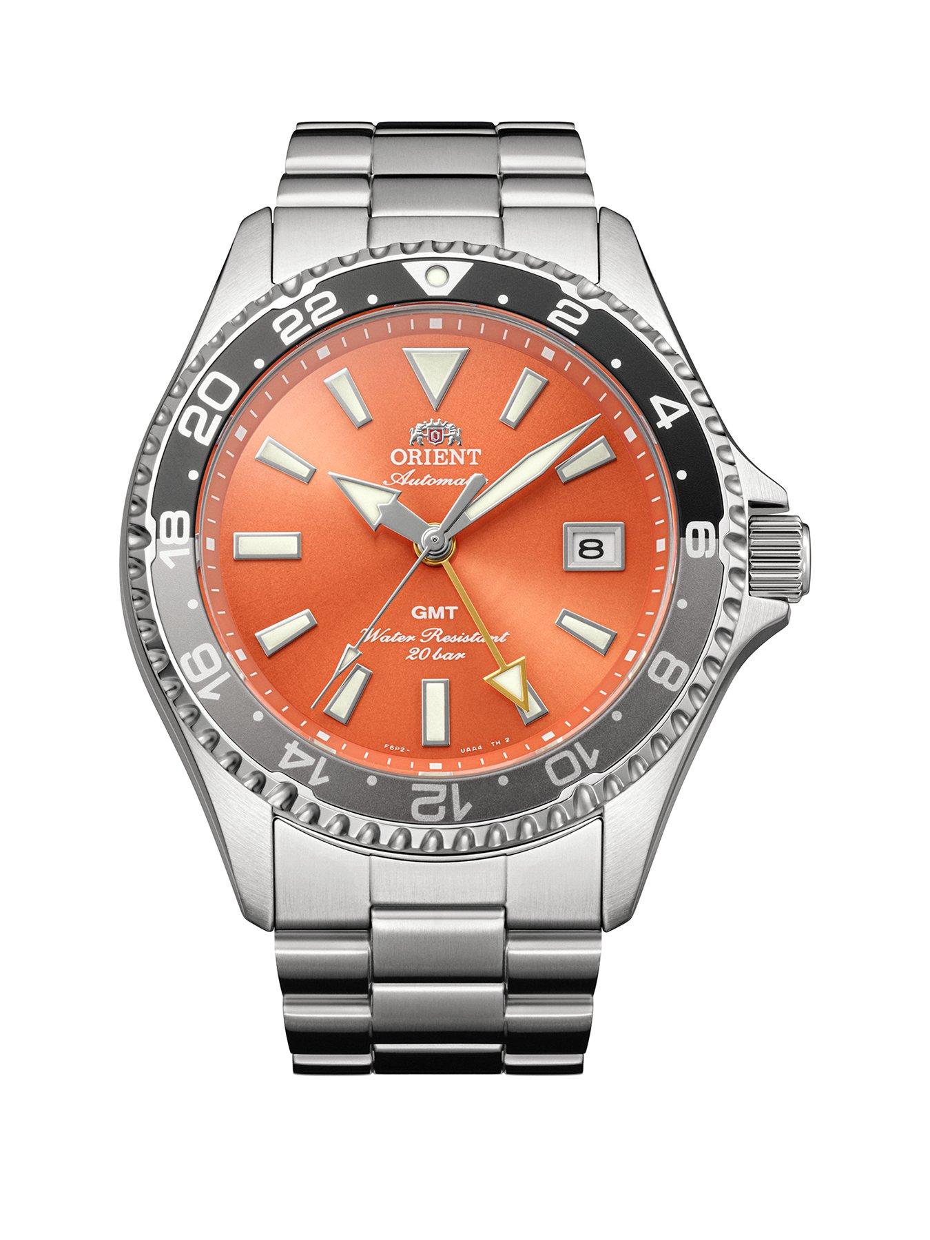 Orient Mako GMT Orange Steel