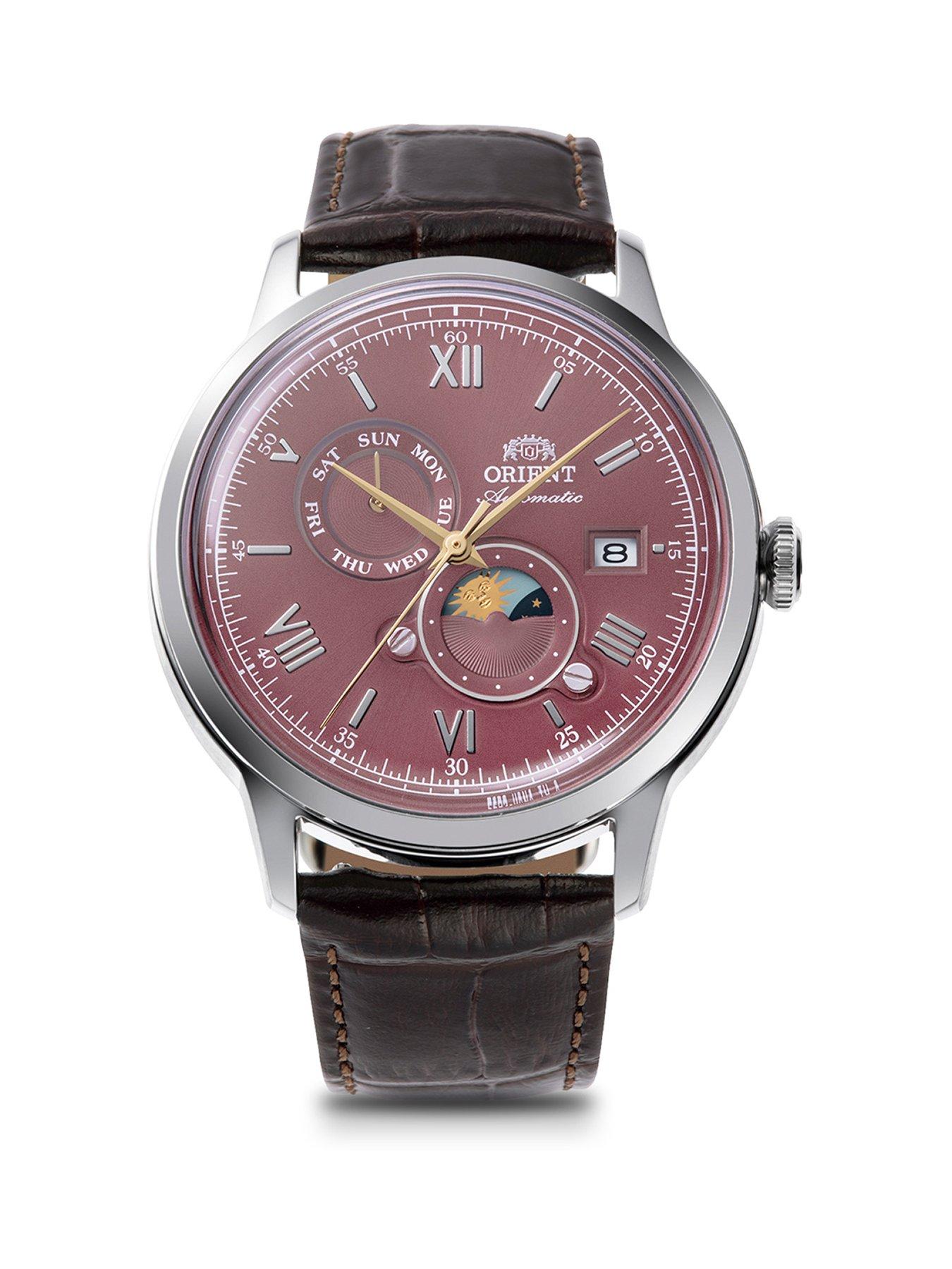 Orient Bambino Sun and Moon red