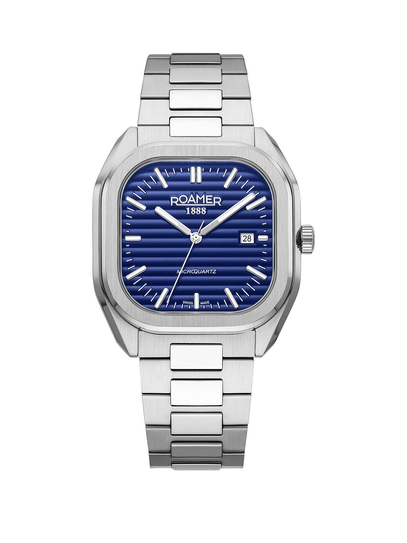 Roamer of Switzerland Micro Quartz Steel Blue Swiss Watch