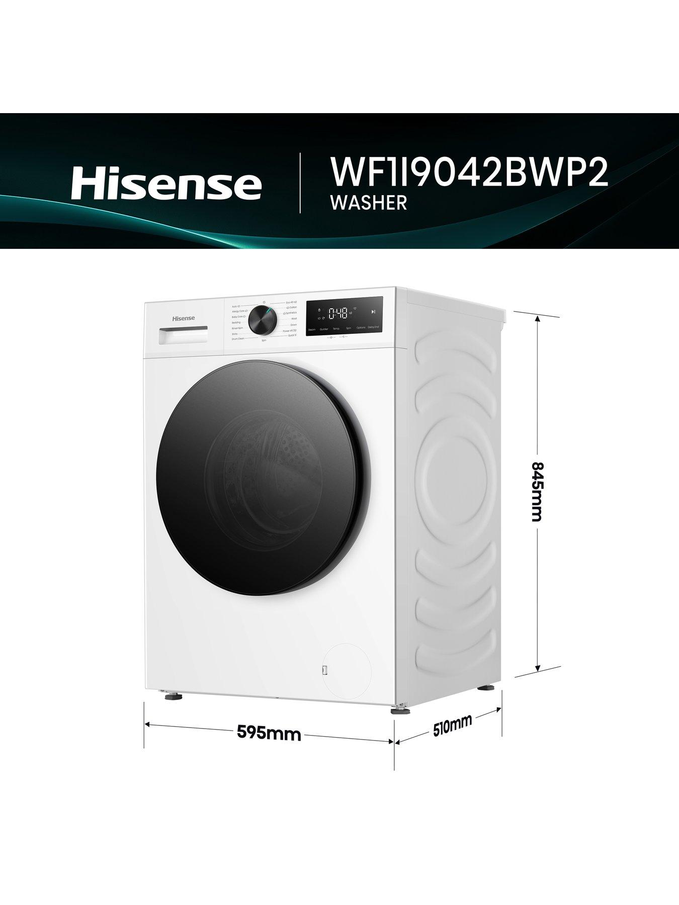 Image 5 of 7 of Hisense 1i Series WF1I9042BWP2 9kg, 1400 Spin Washing Machine - White - A Rated