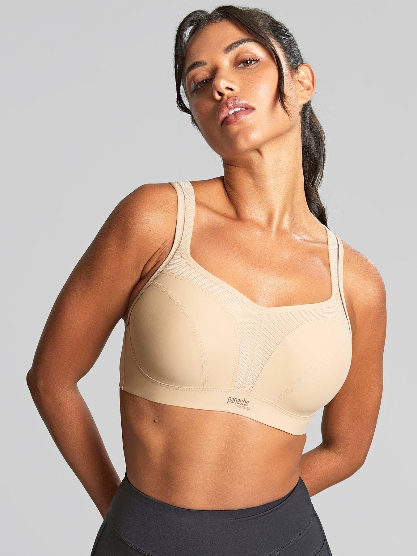 Panache Sport Panache Sports Power Latte Wired Moulded Sports Bra (Second Sizes) - Latte