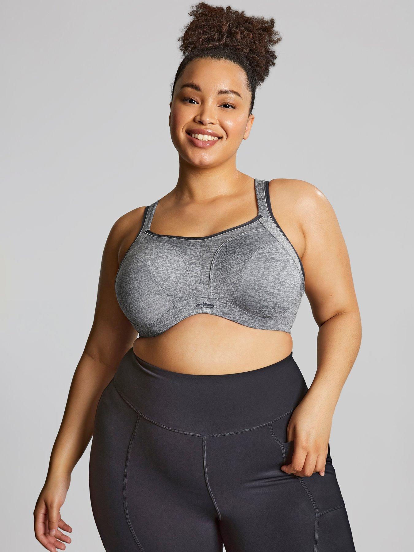 Sculptresse Sculptresse Activate Non Padded Wired Sports Bra - Charloal Marl