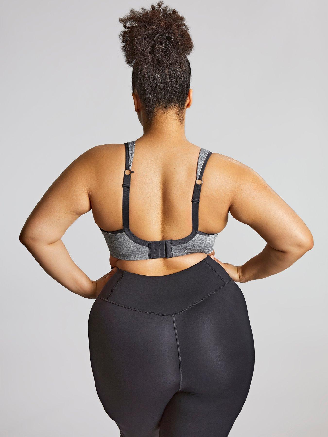 Image 2 of 6 of Sculptresse Sculptresse Activate Non Padded Wired Sports Bra - Charloal Marl
