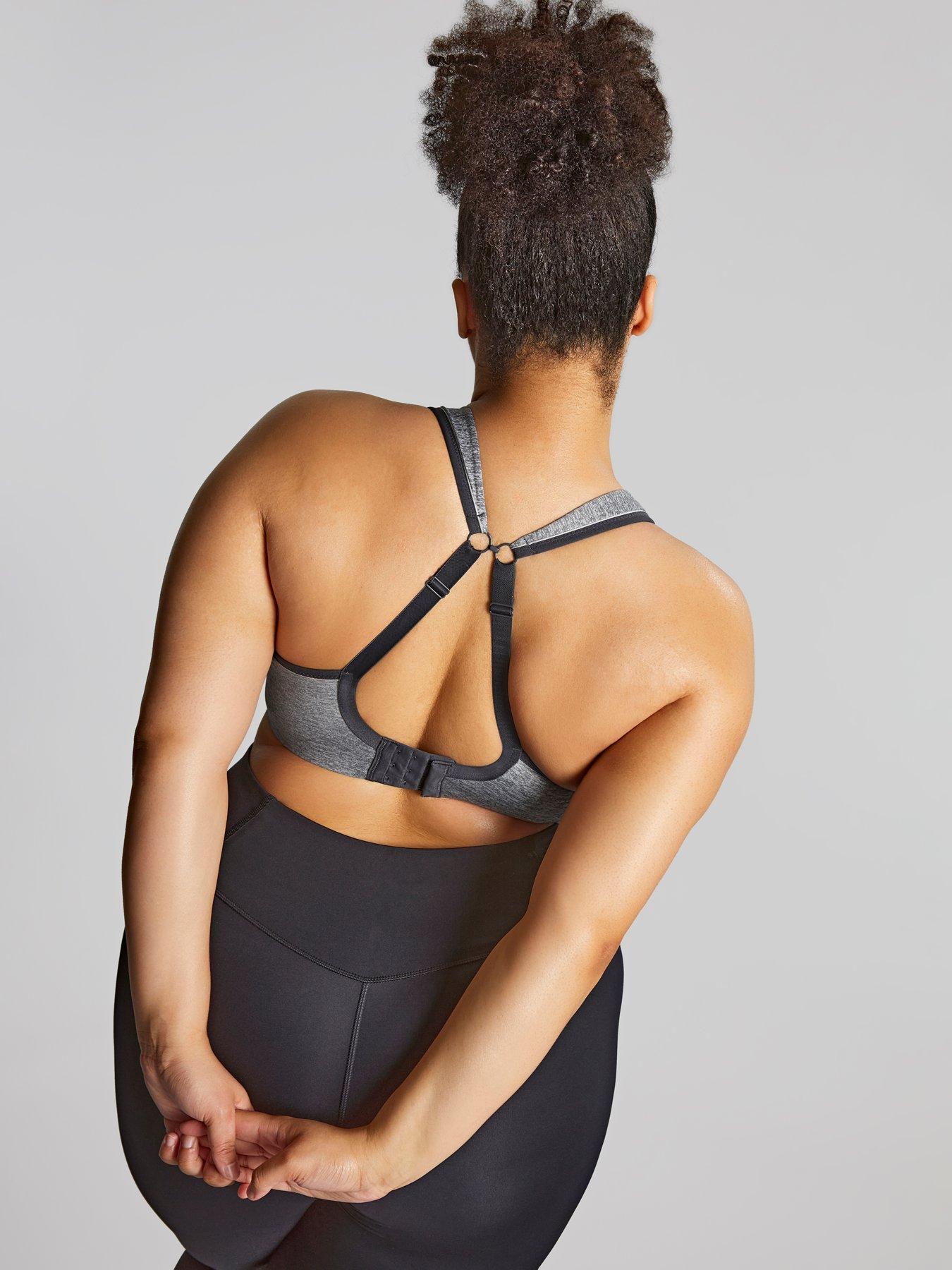 Image 4 of 6 of Sculptresse Sculptresse Activate Non Padded Wired Sports Bra - Charloal Marl