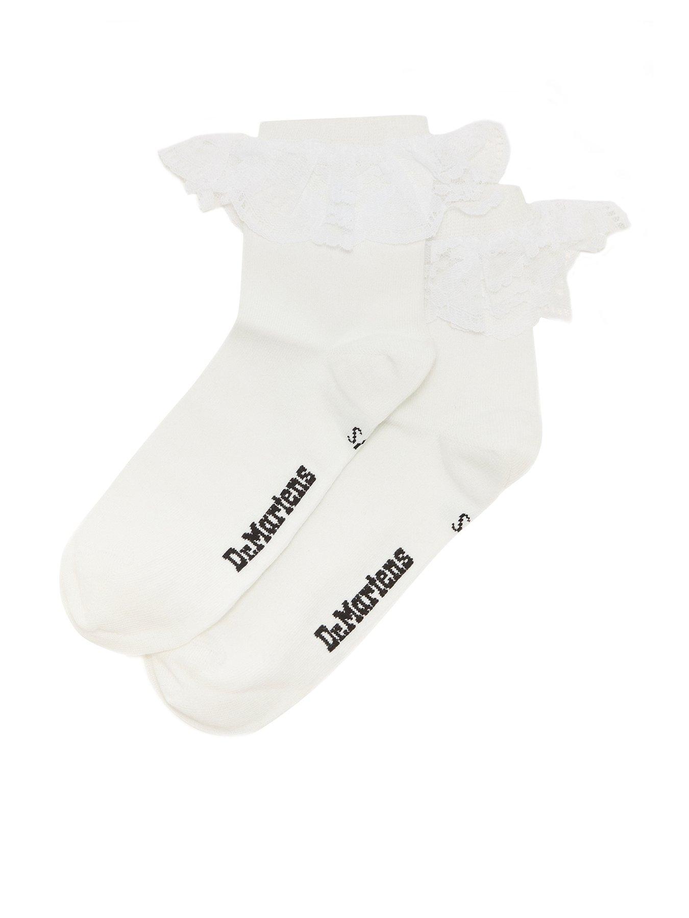 Image 1 of 1 of Dr Martens Frill&nbsp;Cotton Socks - White