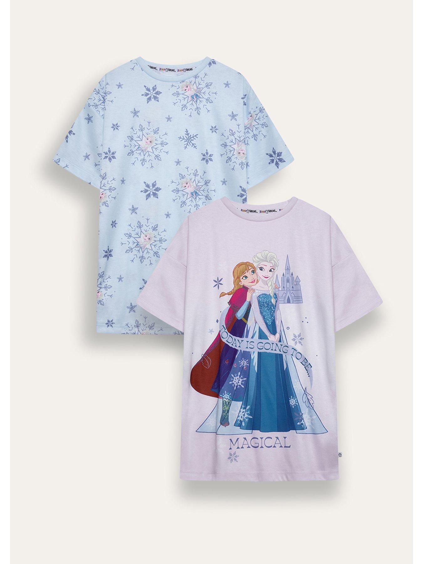 Brand Threads Frozen Nighties 2 Pack