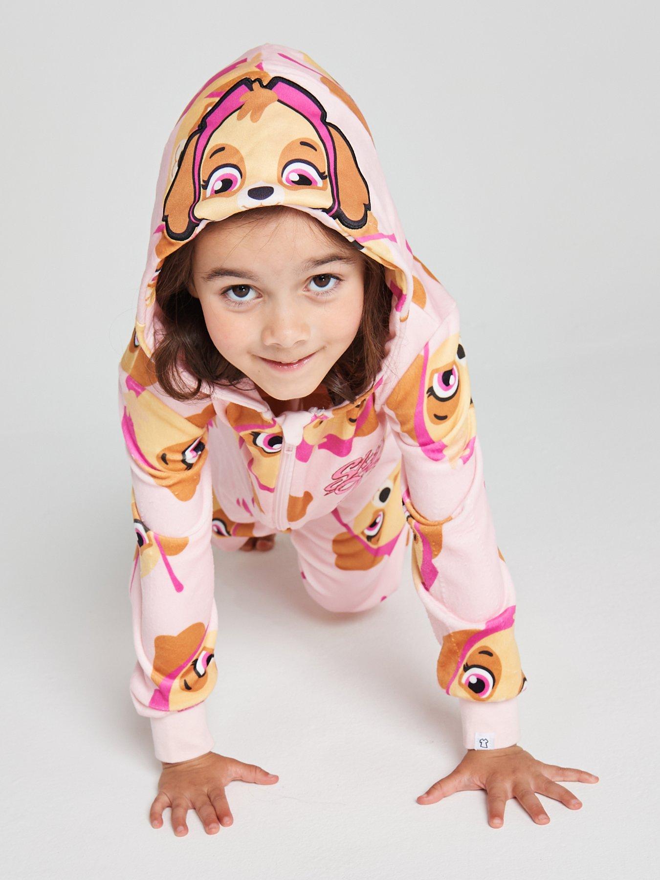 Image 4 of 7 of Brand Threads Girls Paw Patrol Fleece All-in-one