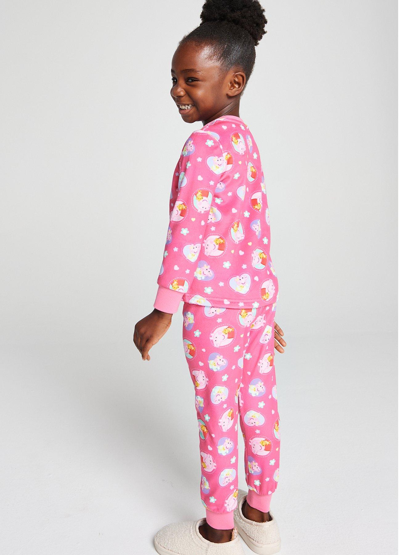 Image 3 of 6 of Brand Threads Peppa Pig Fleece Twosie Pyjama Set