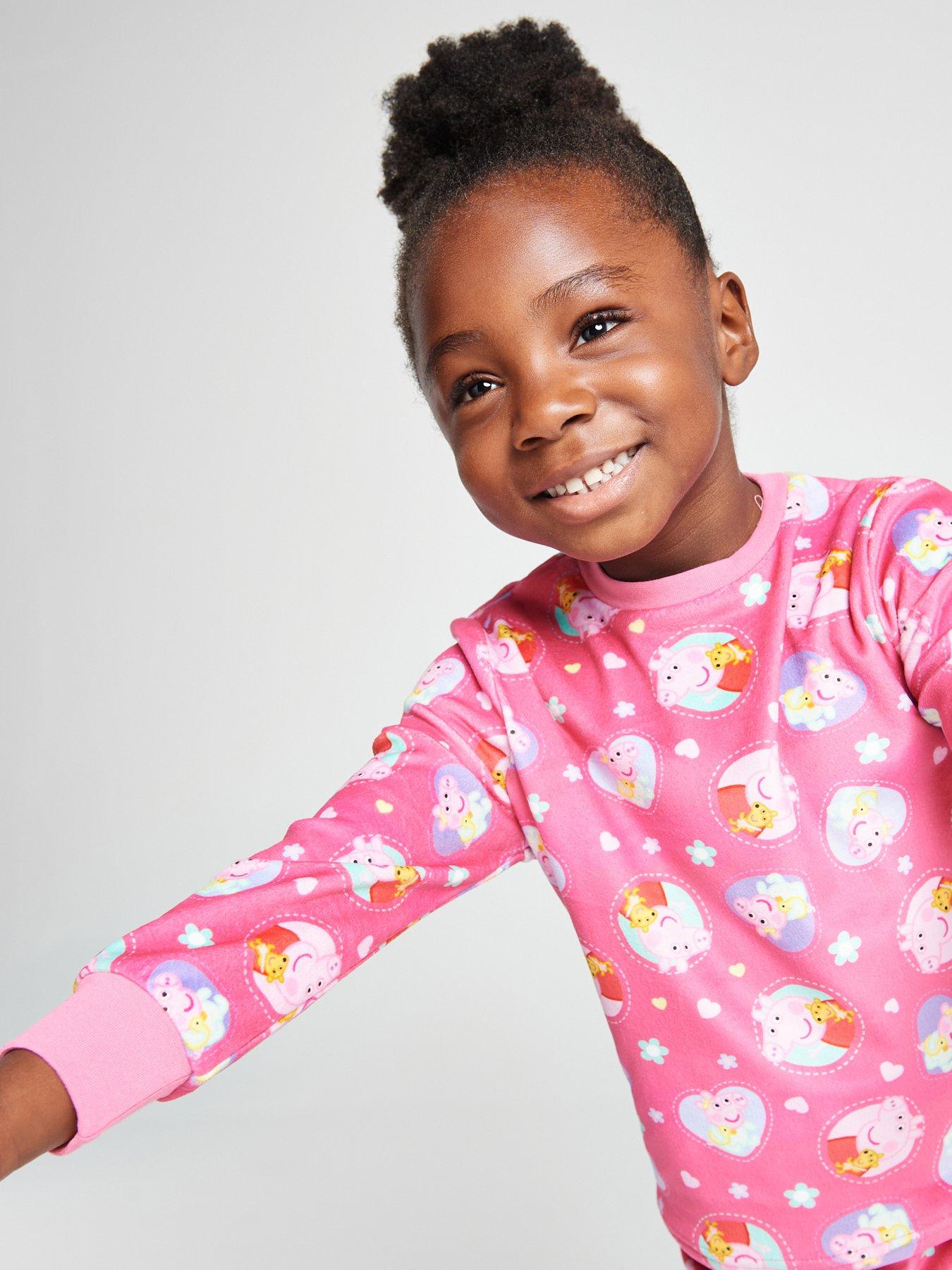 Image 4 of 6 of Brand Threads Peppa Pig Fleece Twosie Pyjama Set