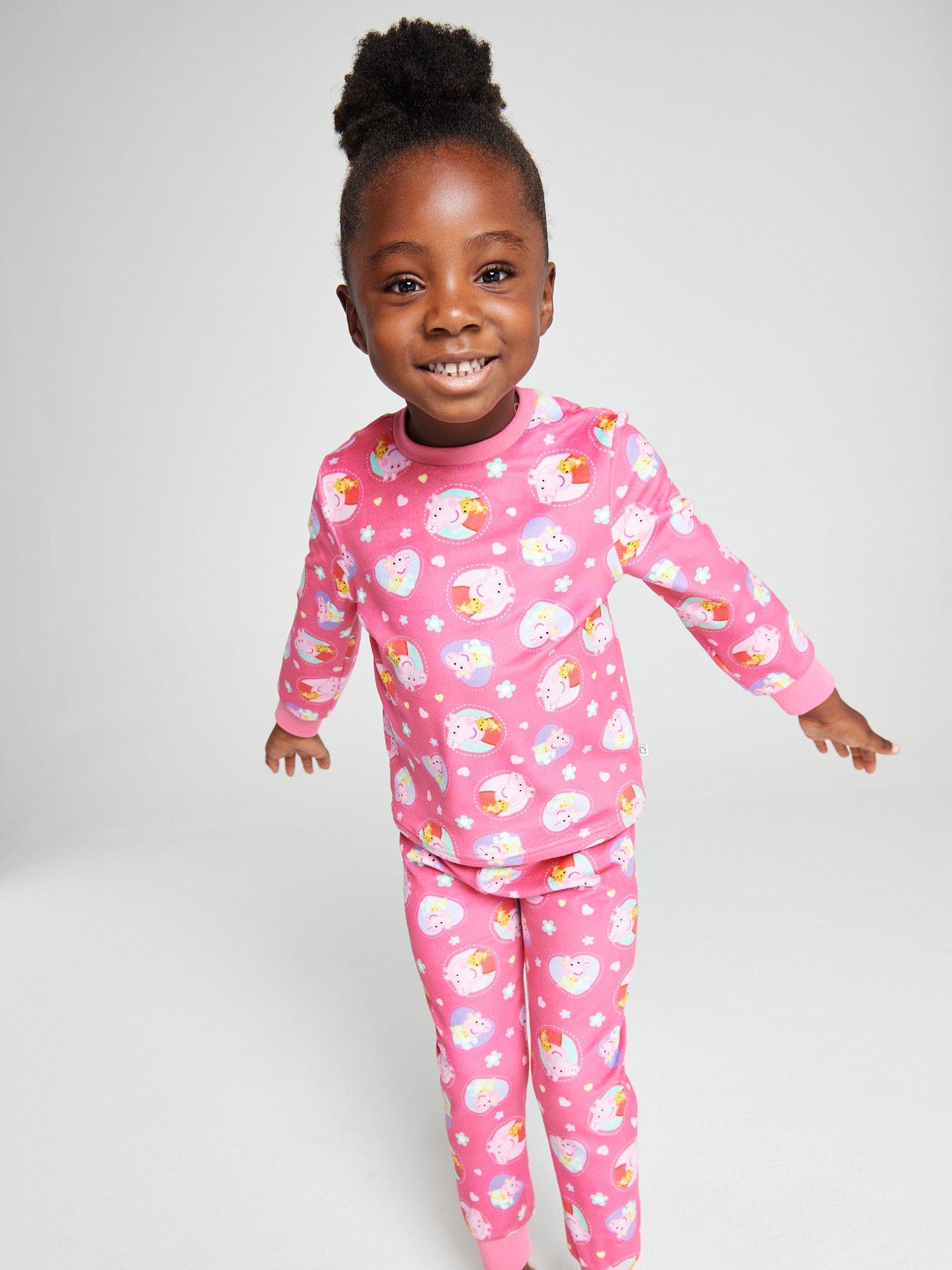 Image 5 of 6 of Brand Threads Peppa Pig Fleece Twosie Pyjama Set