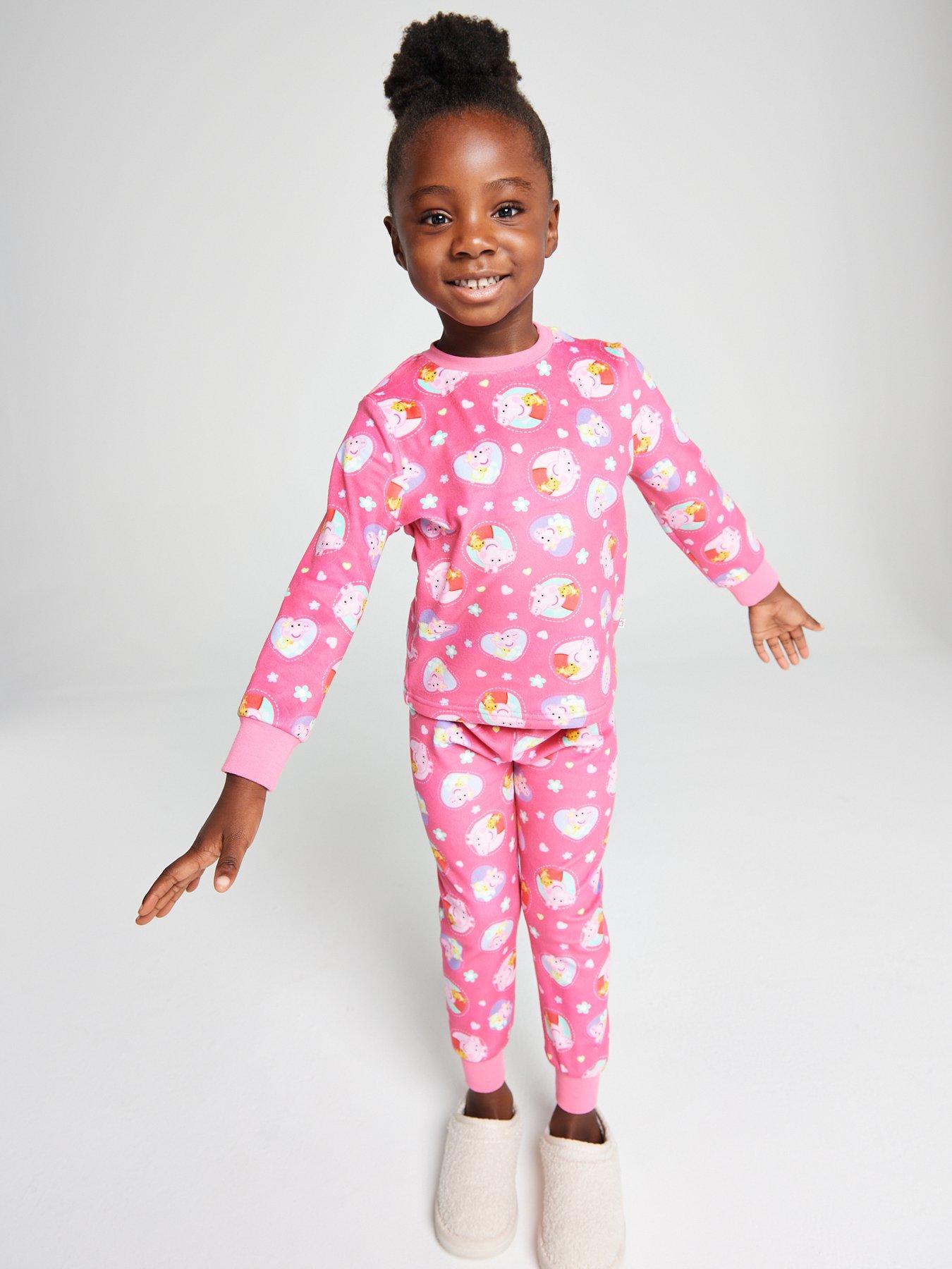 Image 6 of 6 of Brand Threads Peppa Pig Fleece Twosie Pyjama Set