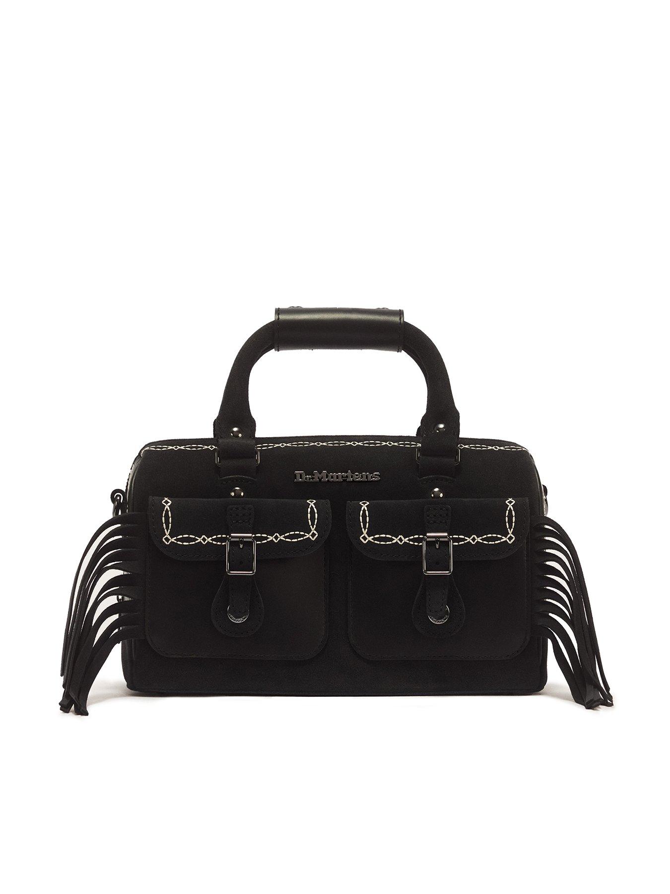 Dr Martens Top Handle Desert Rodeo Leather  &  Suede Bag - Black
