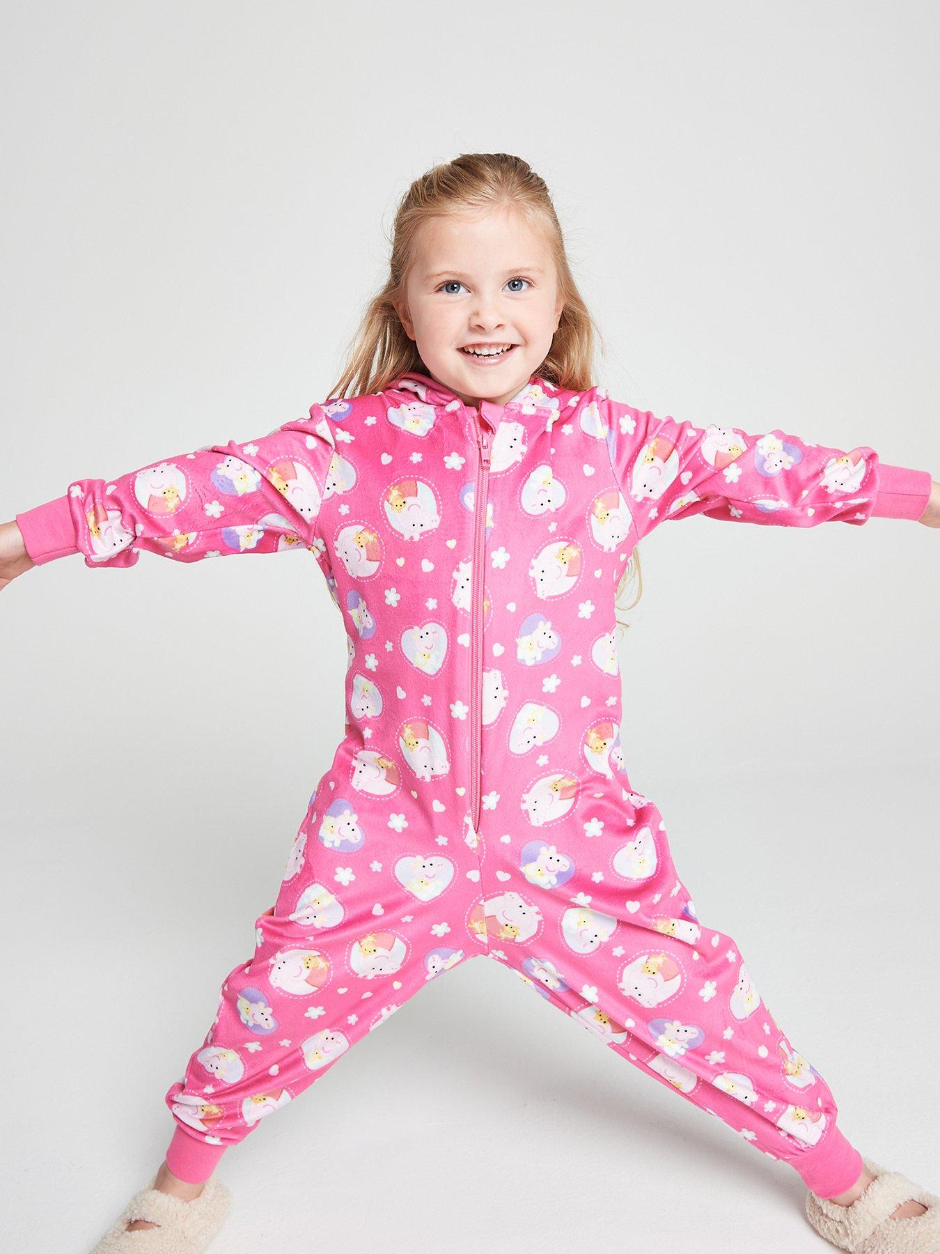 Image 2 of 6 of Brand Threads Peppa Pig Fleece All-in-one