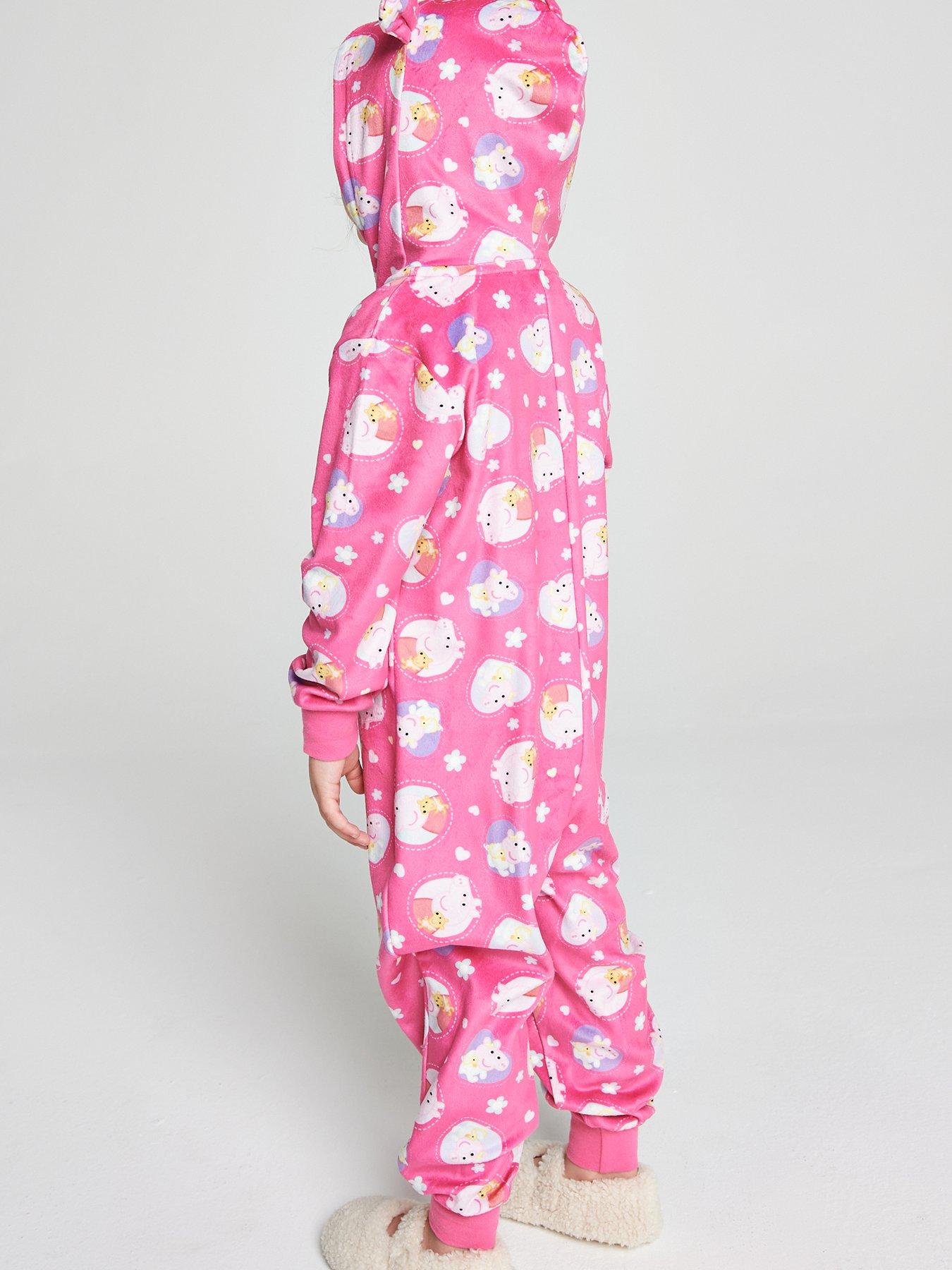 Image 3 of 6 of Brand Threads Peppa Pig Fleece All-in-one