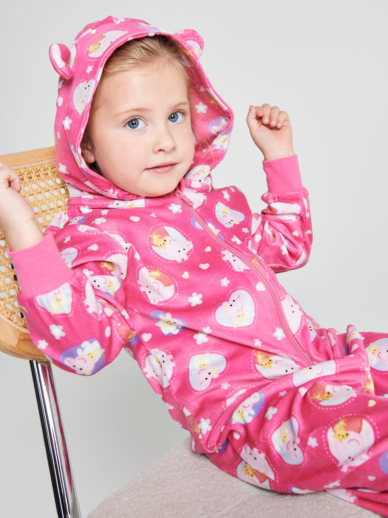 Image 4 of 6 of Brand Threads Peppa Pig Fleece All-in-one