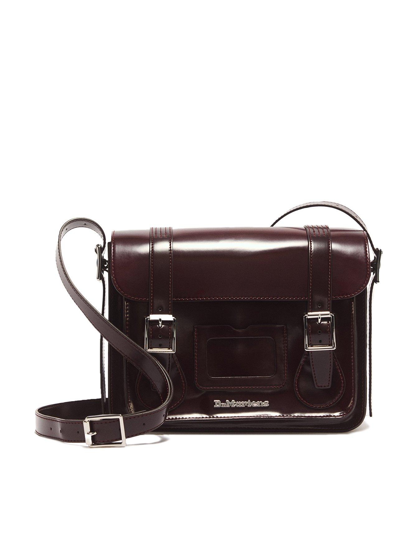 Dr Martens 11 Inch Kiev Smooth Leather Satchel - Red