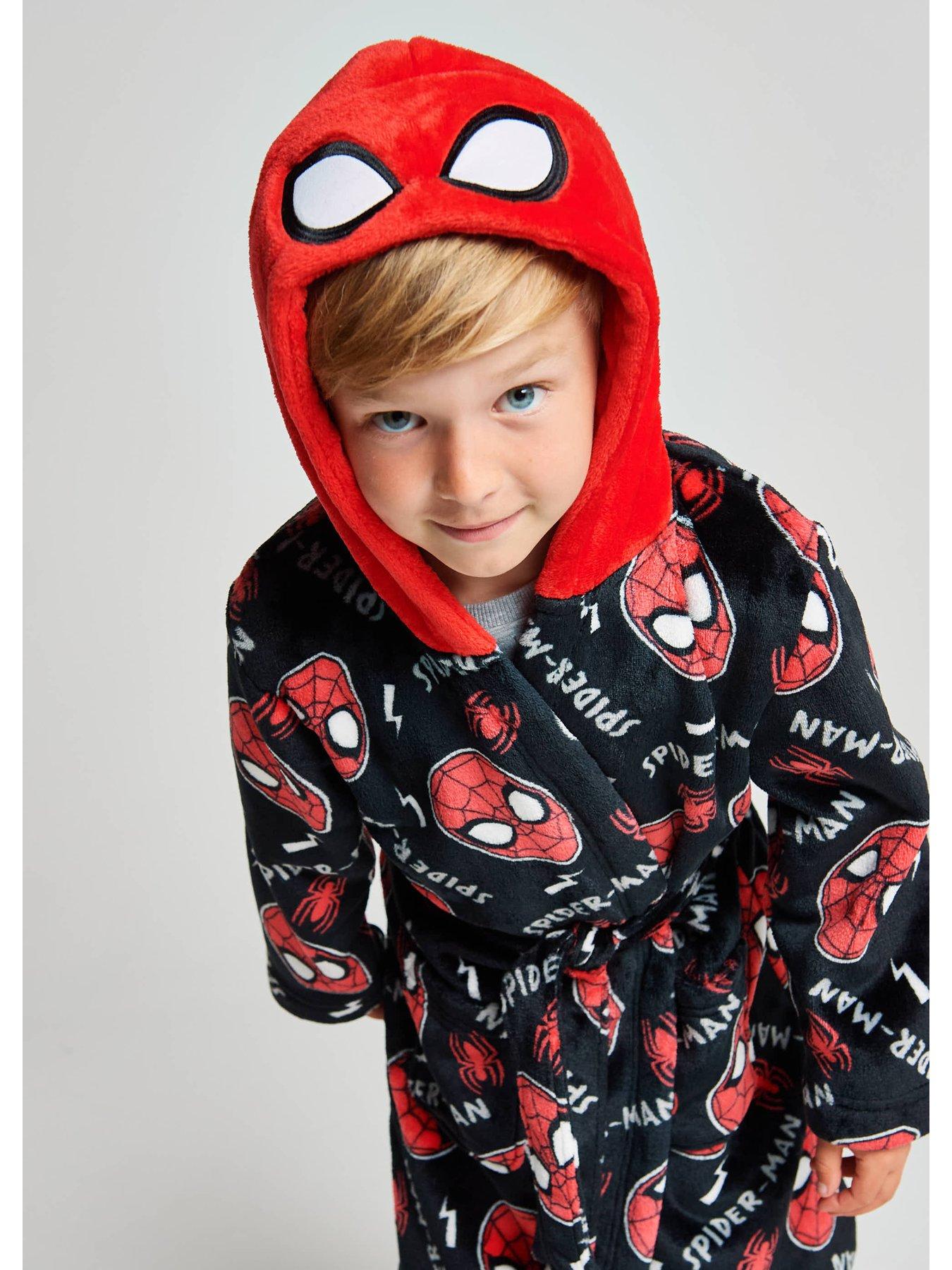 Brand Threads Spiderman Fleece Robe