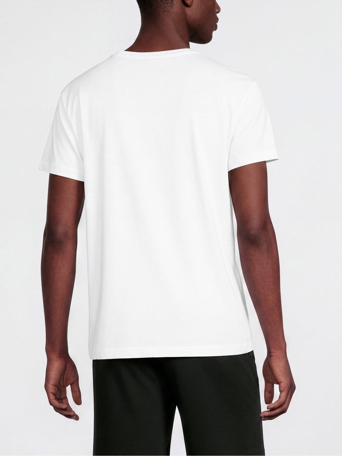 Image 3 of 5 of GANT Gant 2 Pack Crew Neck T-shirt - Navy/white