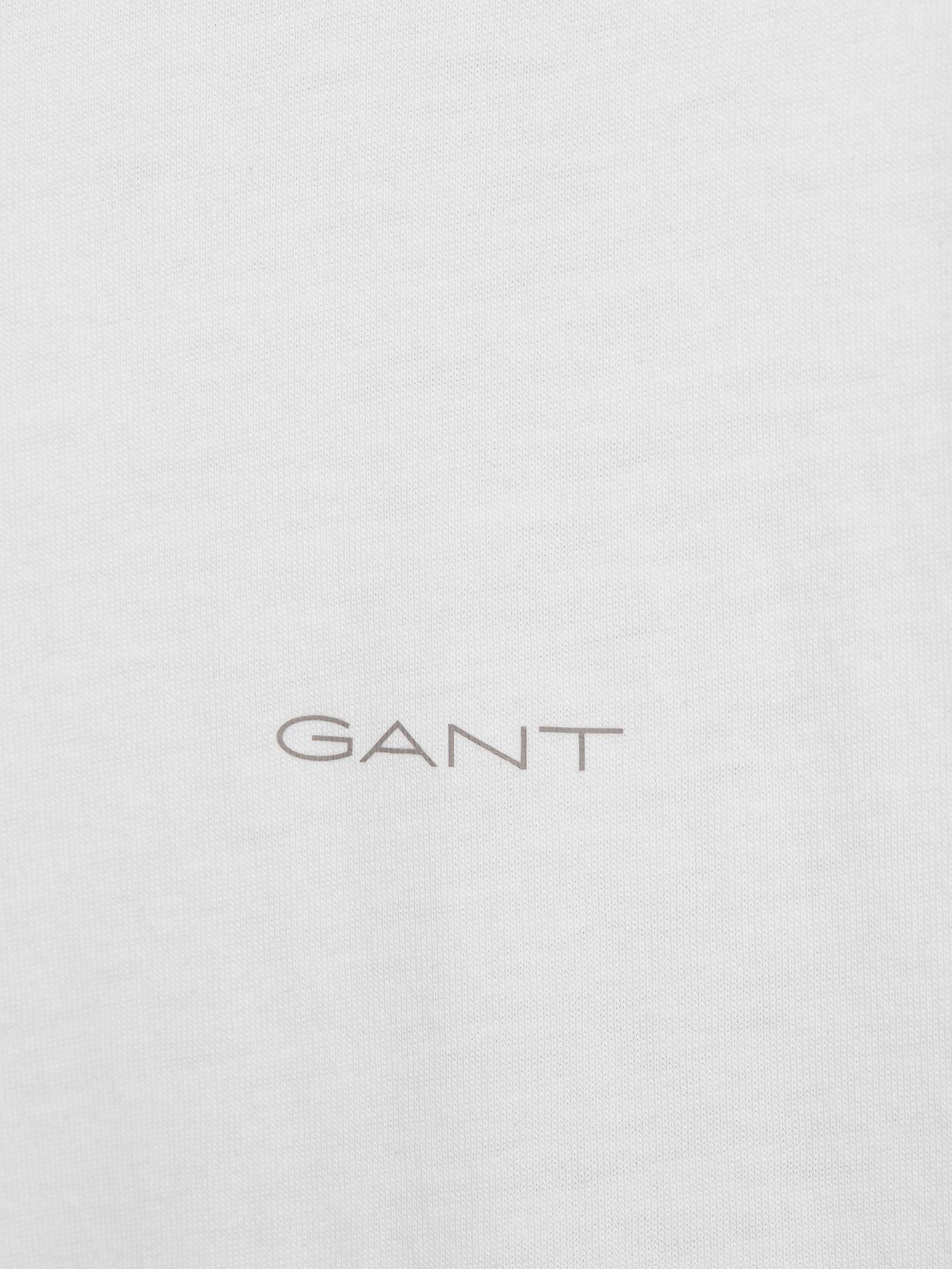 Image 5 of 5 of GANT Gant 2 Pack Crew Neck T-shirt - Navy/white