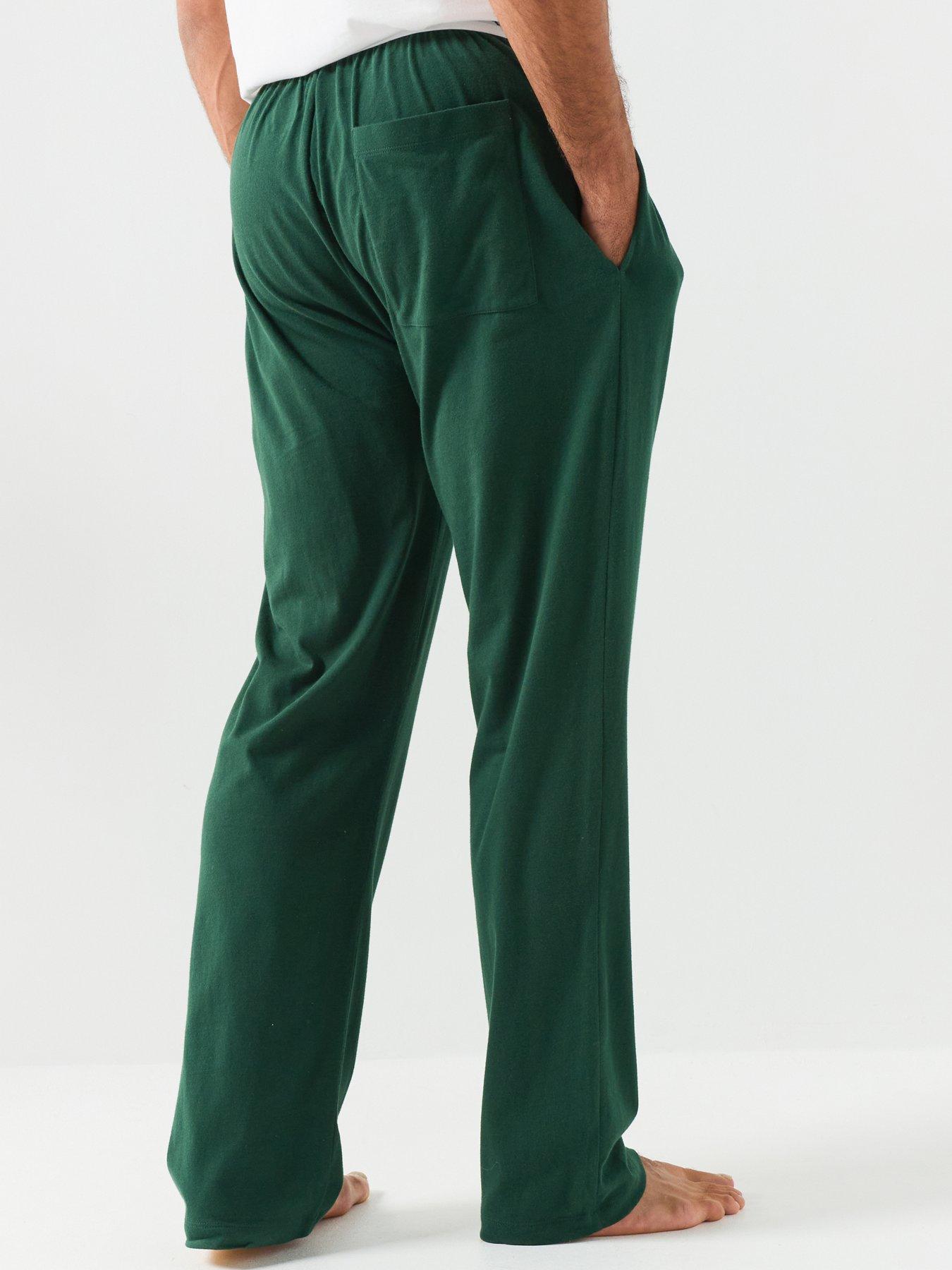 Image 2 of 6 of GANT Gant Jersey Pyjama Bottoms - Dark Green