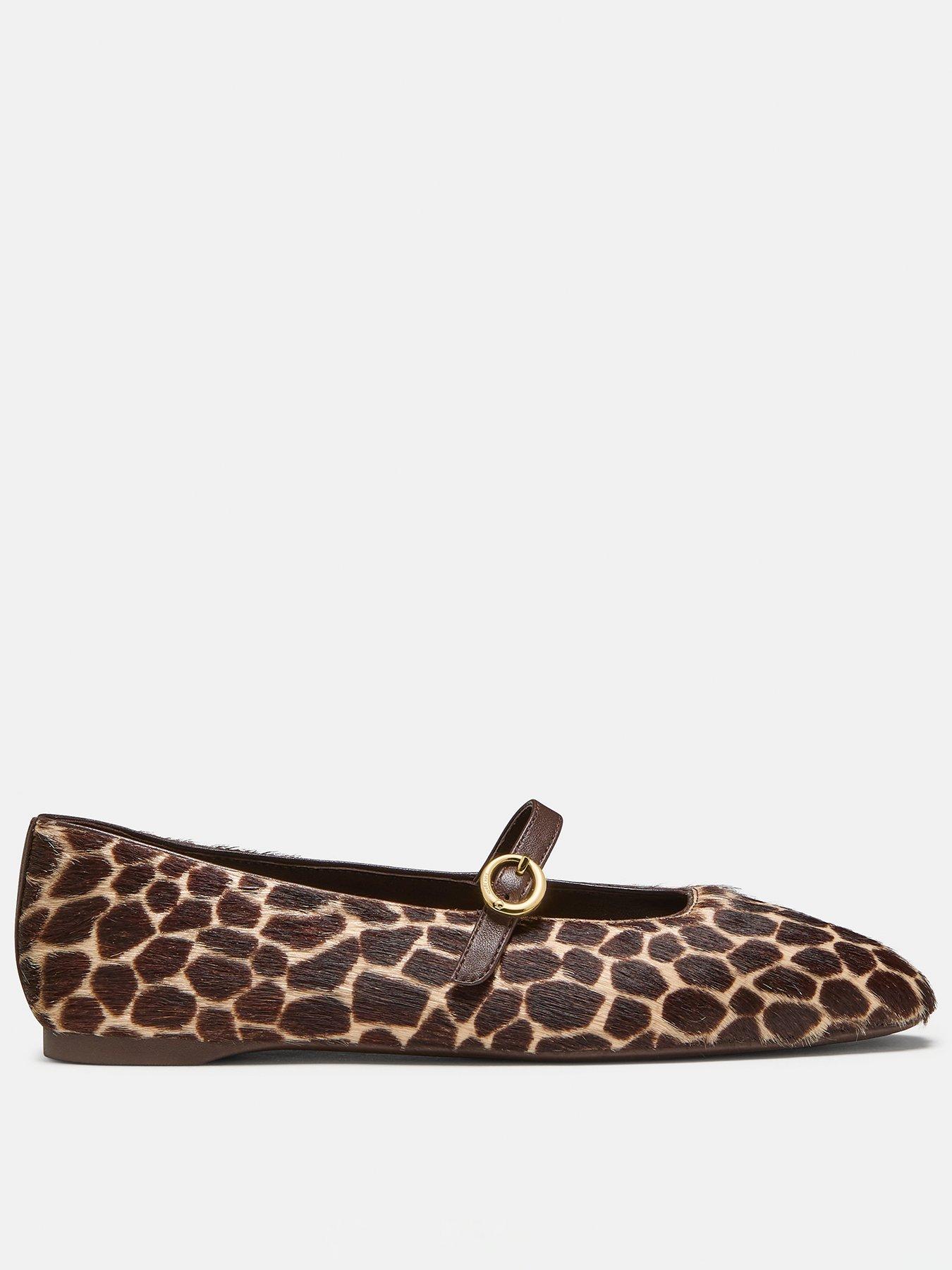 Image 1 of 5 of Kate Spade New York Halo Giraffe Haircalf Mary Jane Flats - Multi