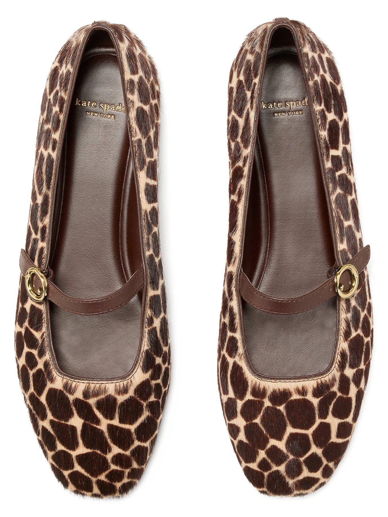 Image 4 of 5 of Kate Spade New York Halo Giraffe Haircalf Mary Jane Flats - Multi