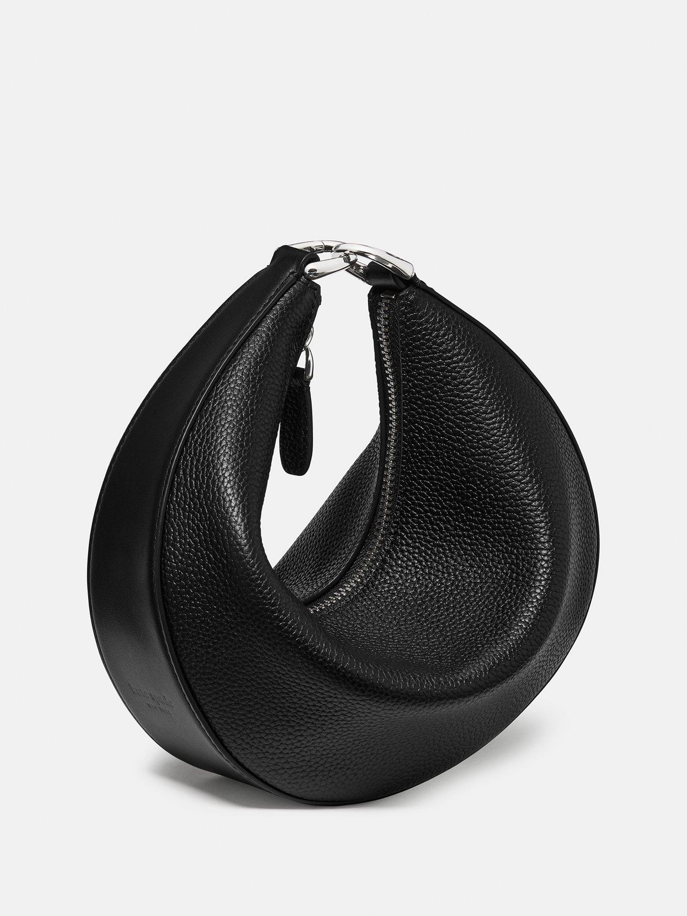Image 4 of 7 of Kate Spade New York Womens Duo Curved Zip Crossbody Bag - Black