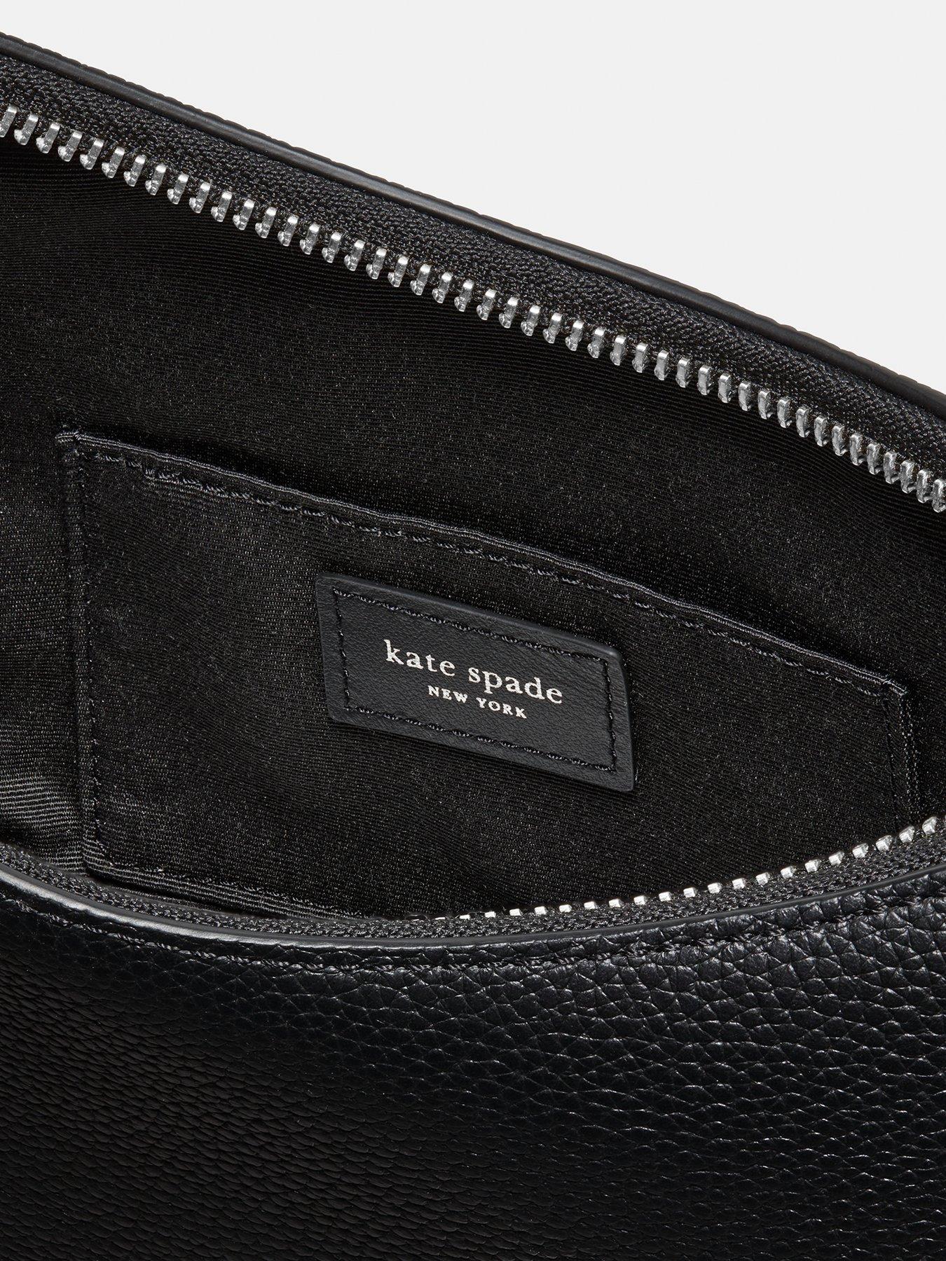 Image 5 of 7 of Kate Spade New York Womens Duo Curved Zip Crossbody Bag - Black
