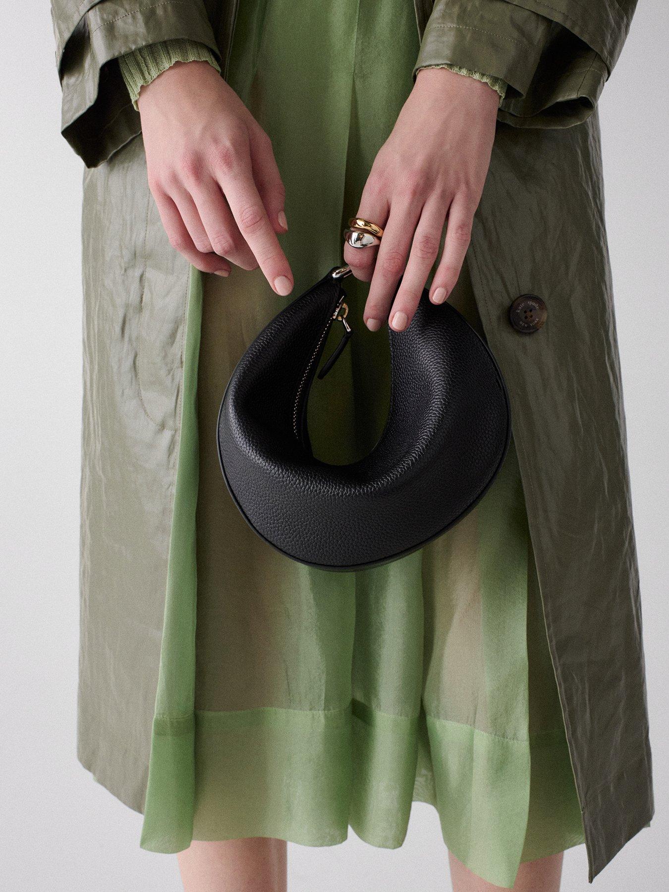 Image 7 of 7 of Kate Spade New York Womens Duo Curved Zip Crossbody Bag - Black