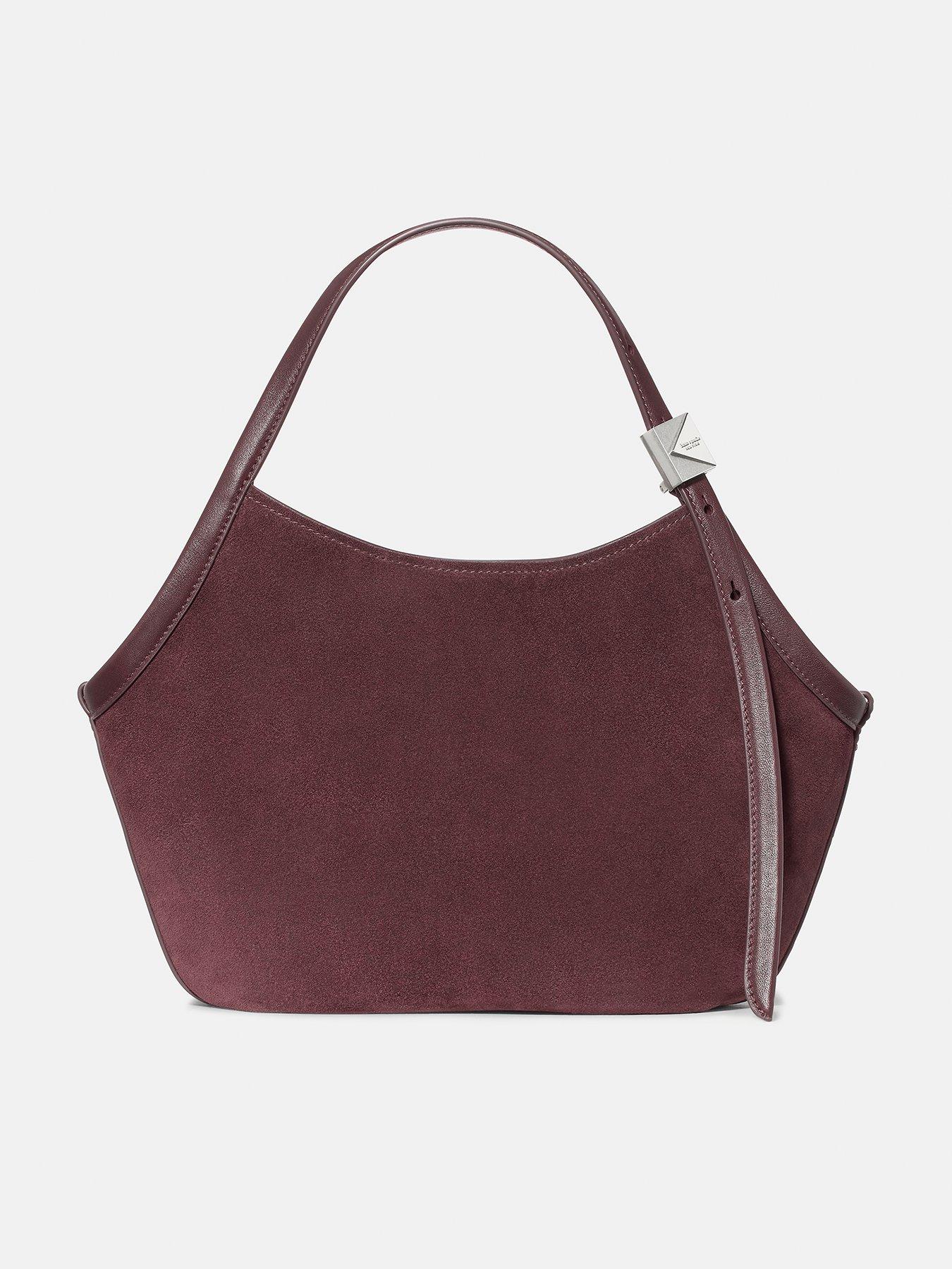 Kate Spade New York Deco Suede Small Tulip Tote Bag - Purple
