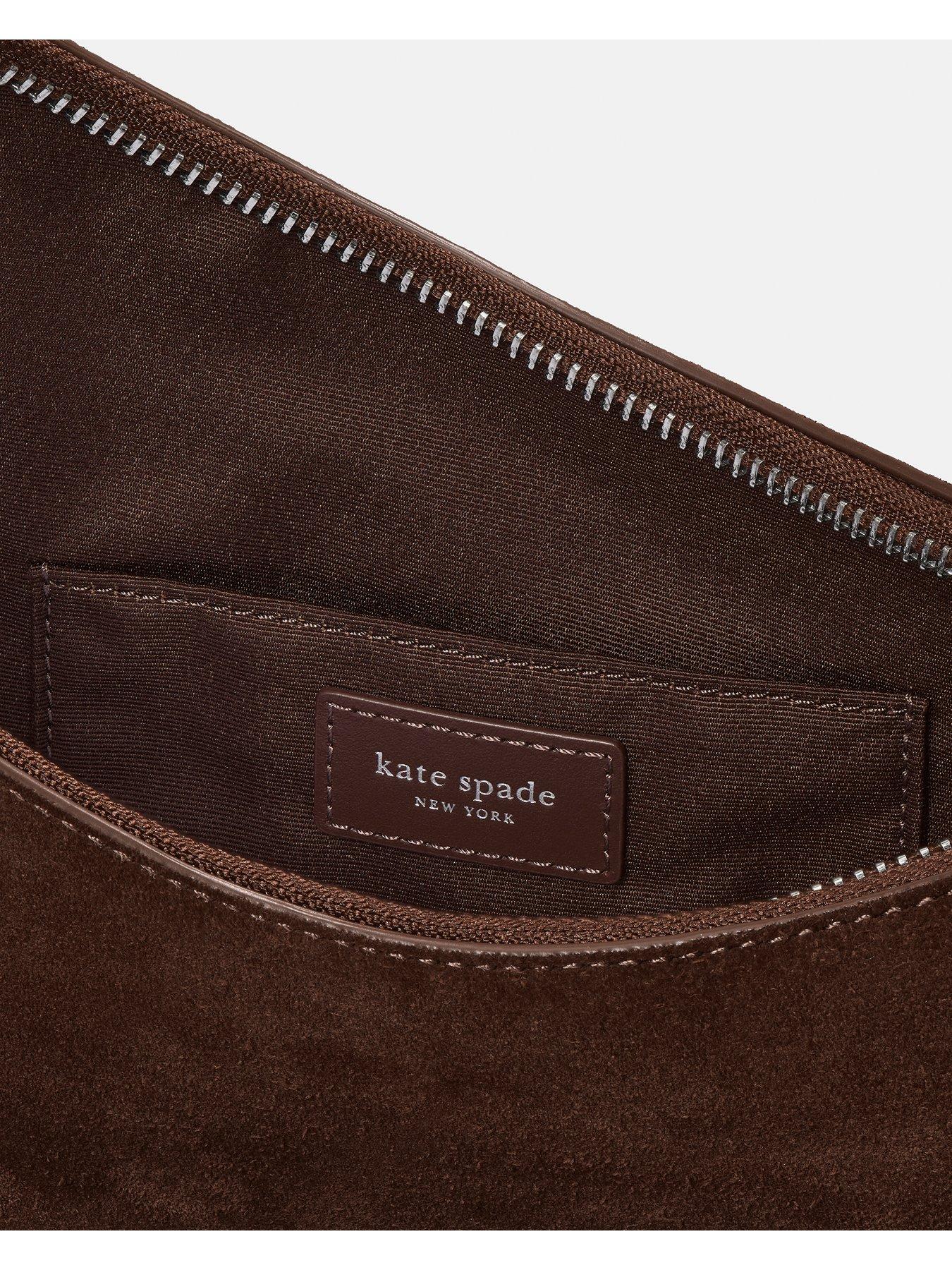Image 4 of 6 of Kate Spade New York Duo Suede Crossbody Bag - Brown