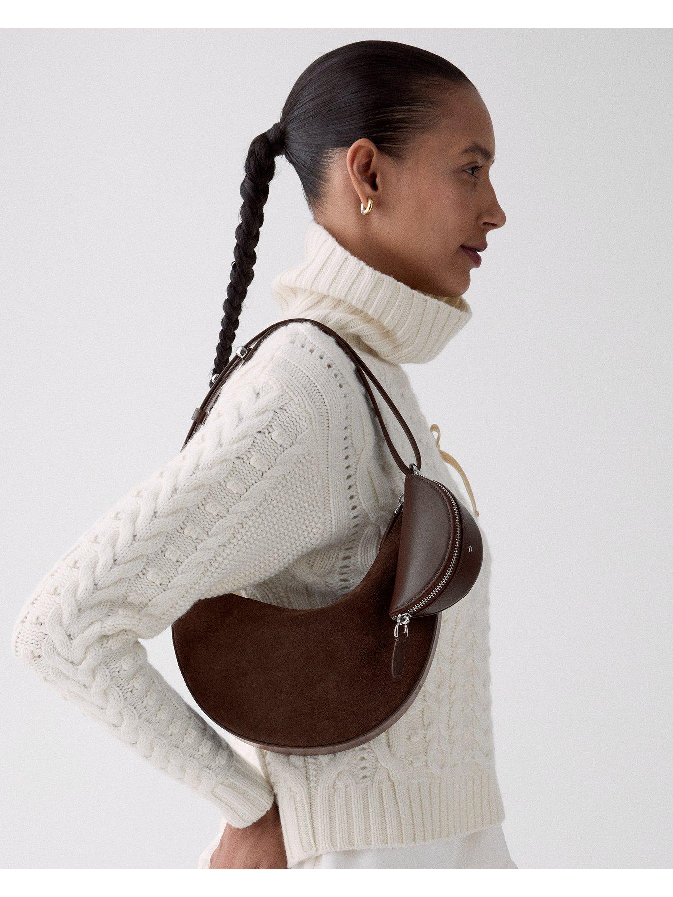 Image 5 of 6 of Kate Spade New York Duo Suede Crossbody Bag - Brown