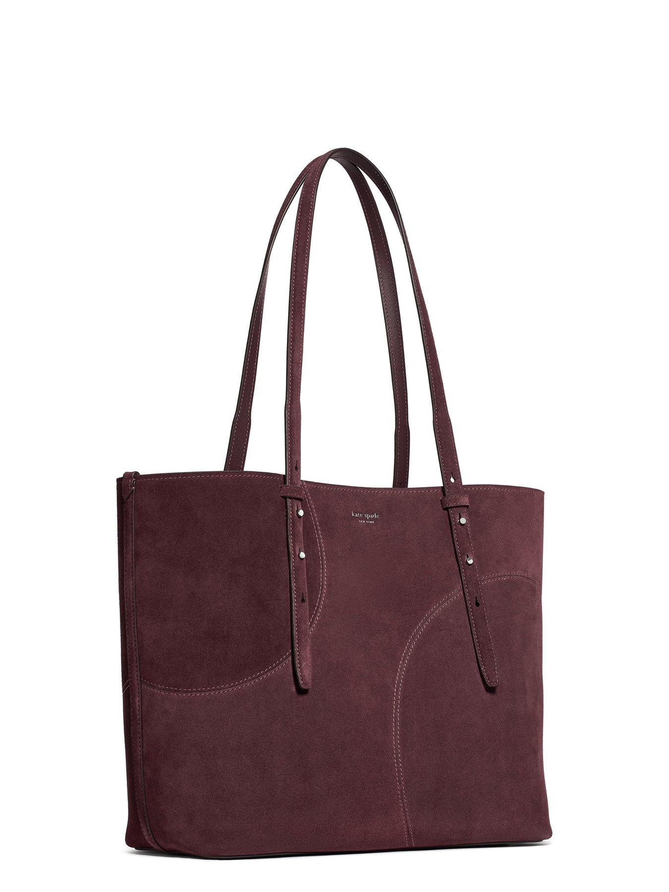 Image 4 of 6 of Kate Spade New York Womens Split Leather Zip Top Tote Bag - Purple
