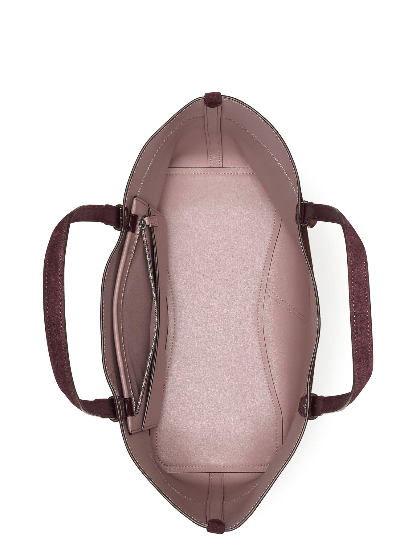 Image 5 of 6 of Kate Spade New York Womens Split Leather Zip Top Tote Bag - Purple