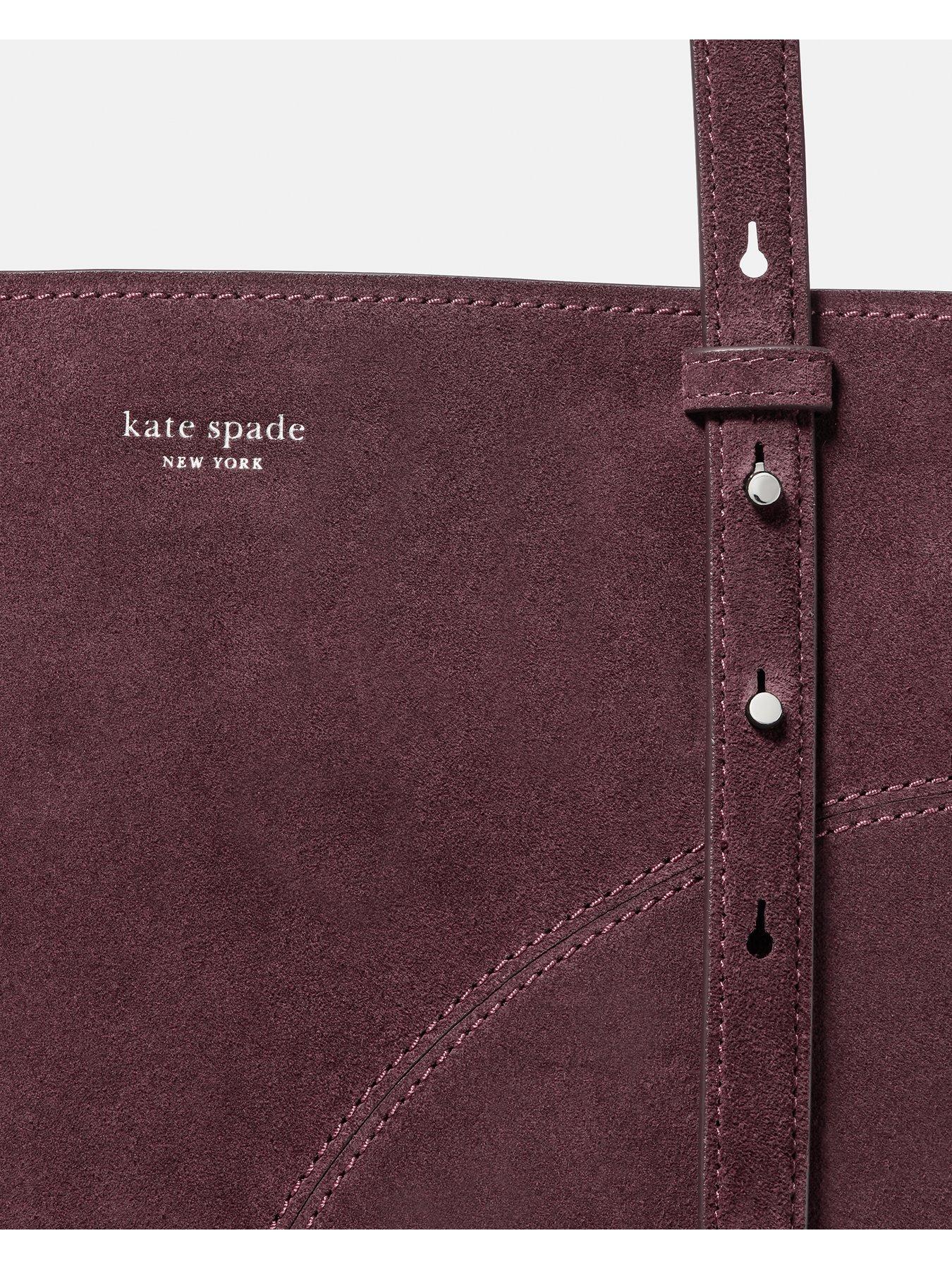 Image 6 of 6 of Kate Spade New York Womens Split Leather Zip Top Tote Bag - Purple
