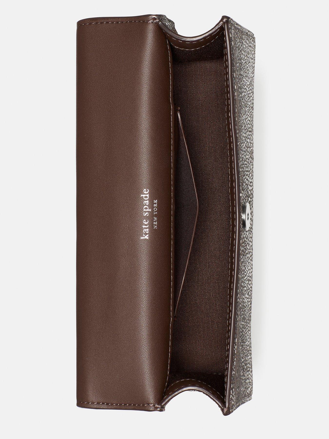 Image 3 of 4 of Kate Spade New York Deco Metallic Dot Suede Mini Crossbody Bag - Silver
