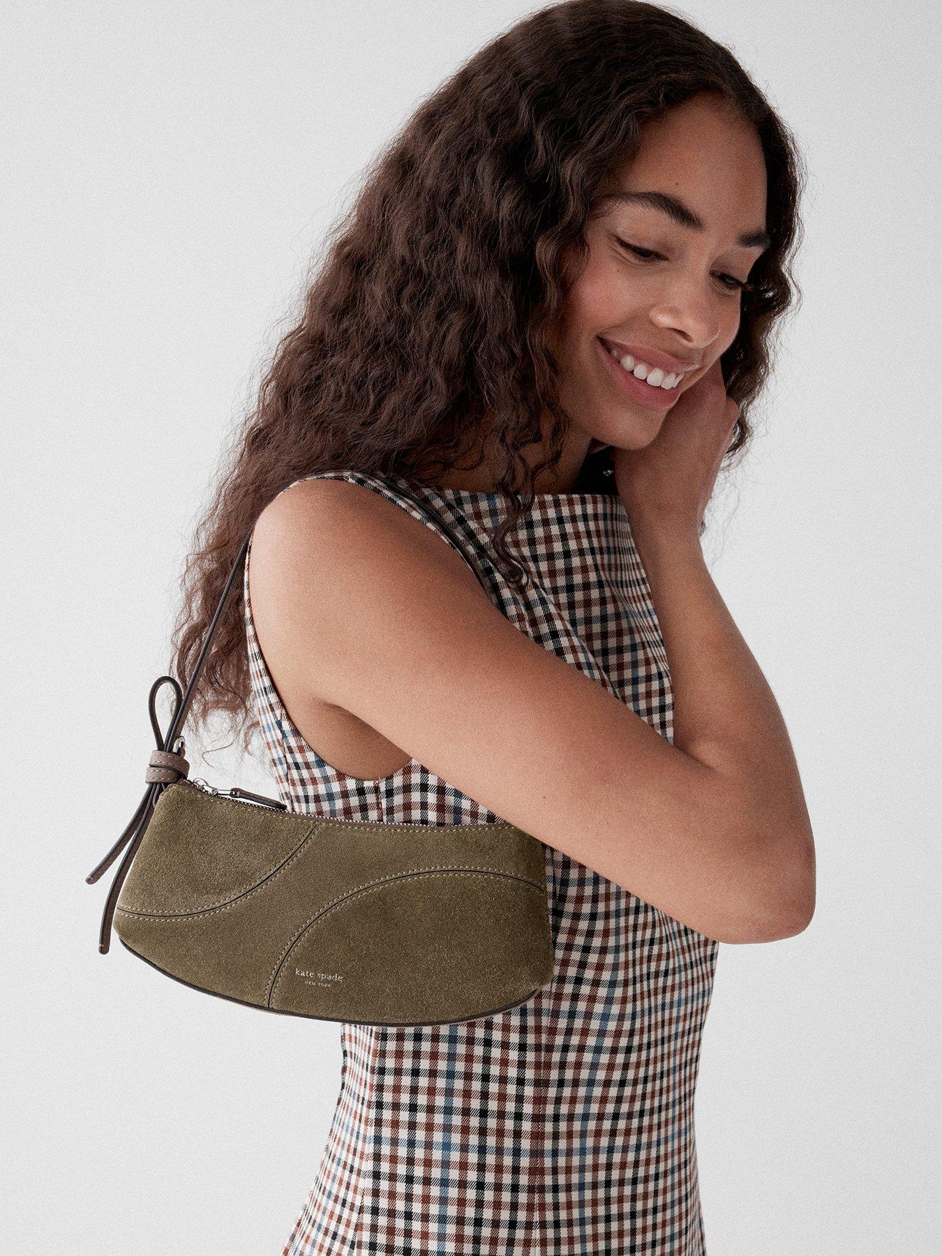 Image 2 of 6 of Kate Spade New York Loop Dot Patchwork Pochette Bag - Grey