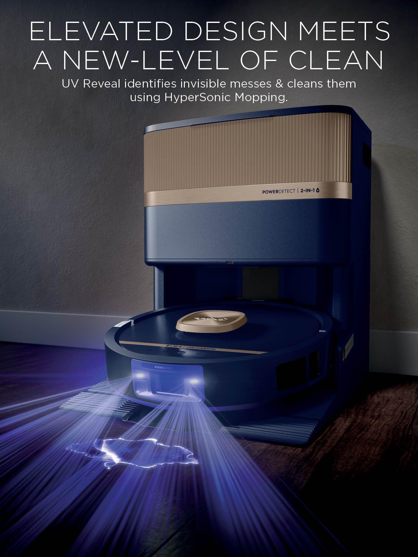 Image 3 of 8 of Shark PowerDetect Luxe UV Reveal 2-in-1 Vac &amp; Mop Robot Vacuum - Deep Harbour