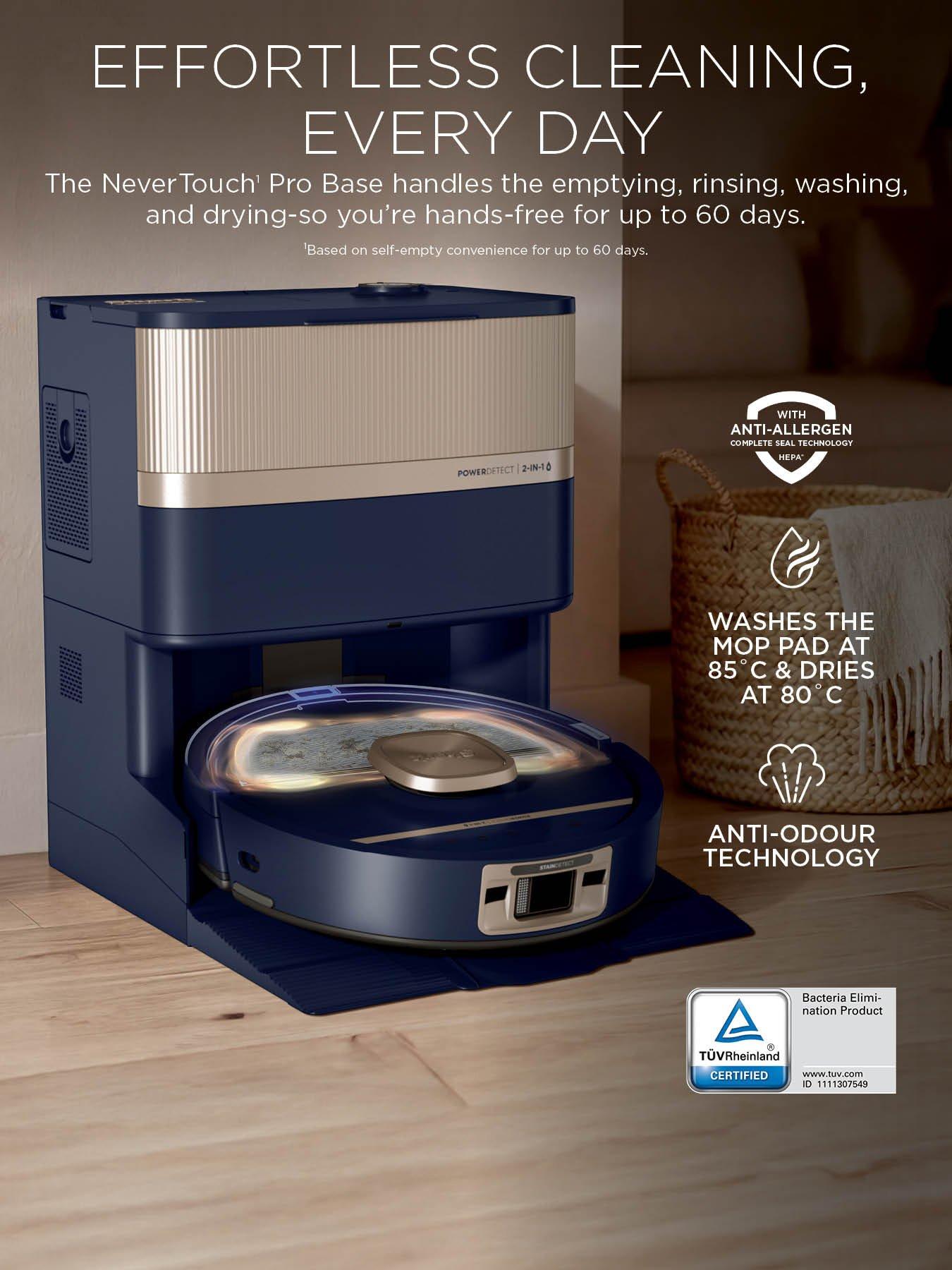 Image 6 of 8 of Shark PowerDetect Luxe UV Reveal 2-in-1 Vac &amp; Mop Robot Vacuum - Deep Harbour
