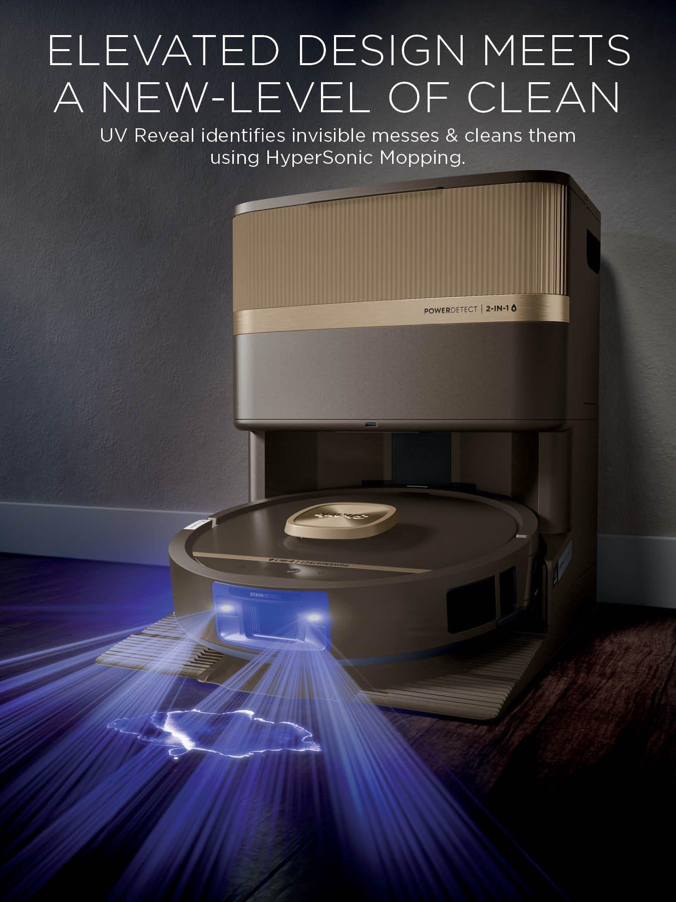 Image 3 of 8 of Shark PowerDetect Luxe UV Reveal 2-in-1 Vac &amp; Mop Robot Vacuum - Espresso